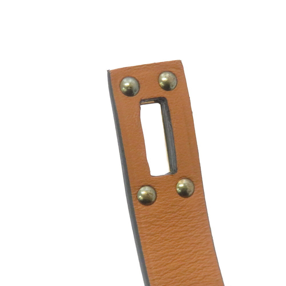 Hermes Mini Kelly Double Tour Bracelet, Bamboo, Chevre Mysore, U stamp, Size T2 — Like New