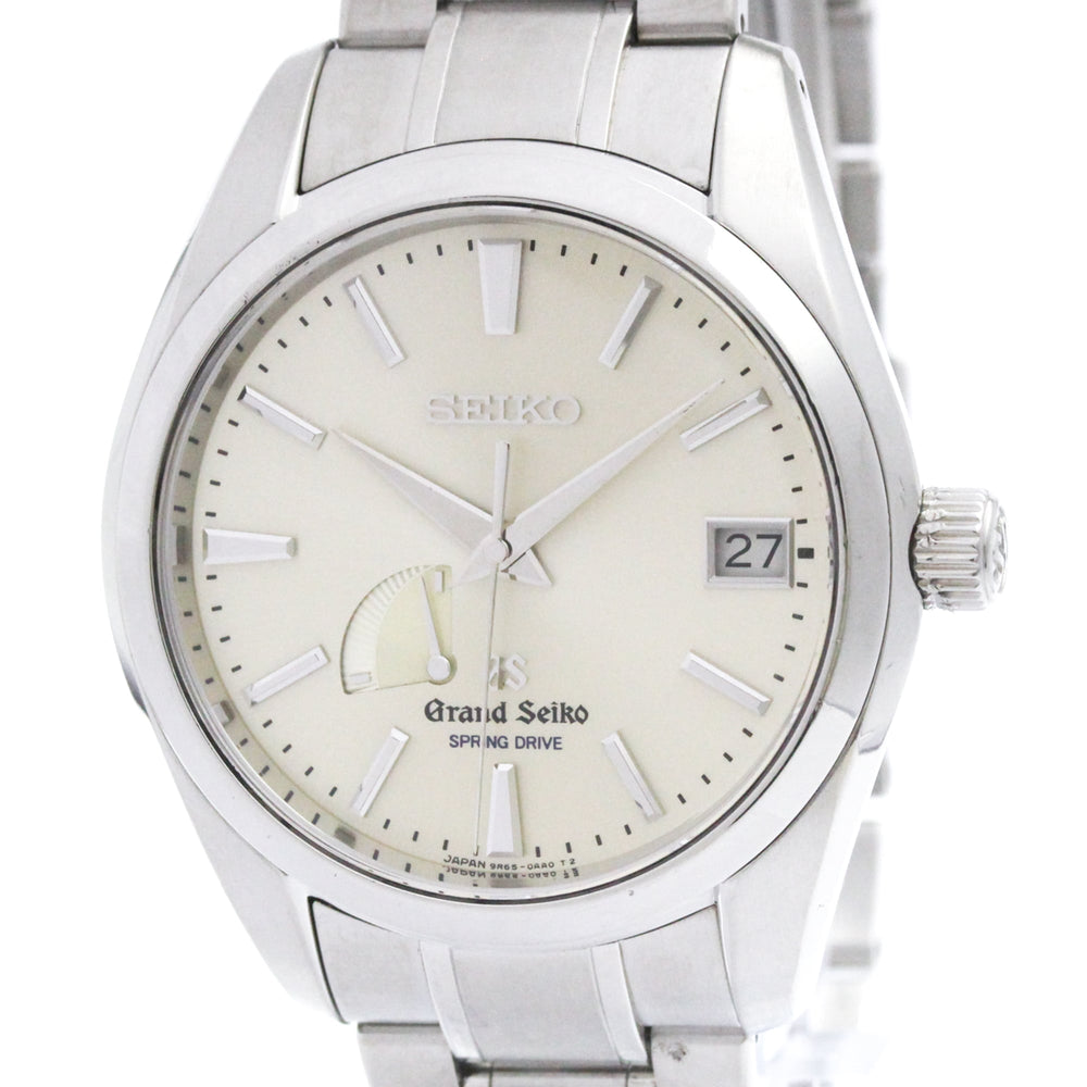 GRAND SEIKO SBGA001 Steel Spring Drive Mens Watch 9R65-0AA0 Polished — Very Good