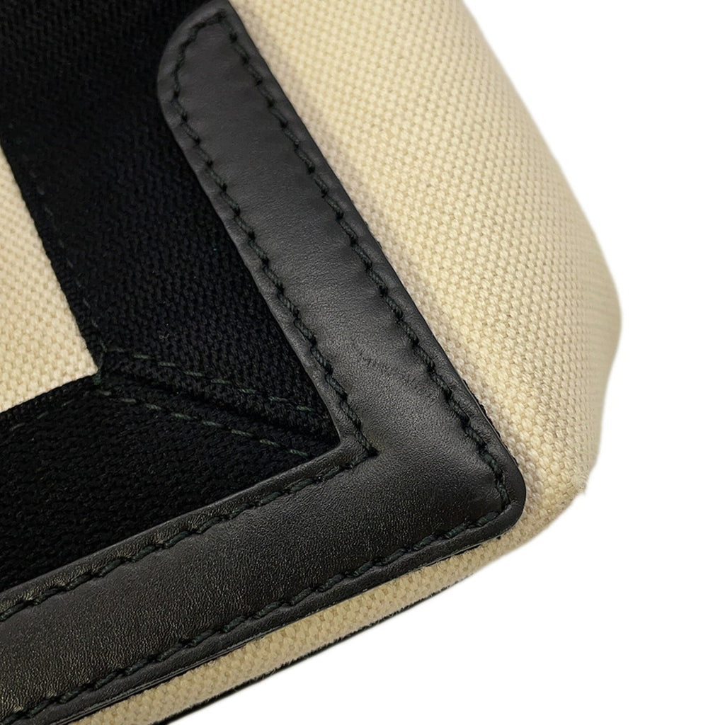 Balenciaga Navy Cabas Small Tote Bag 339933 (Black and White)