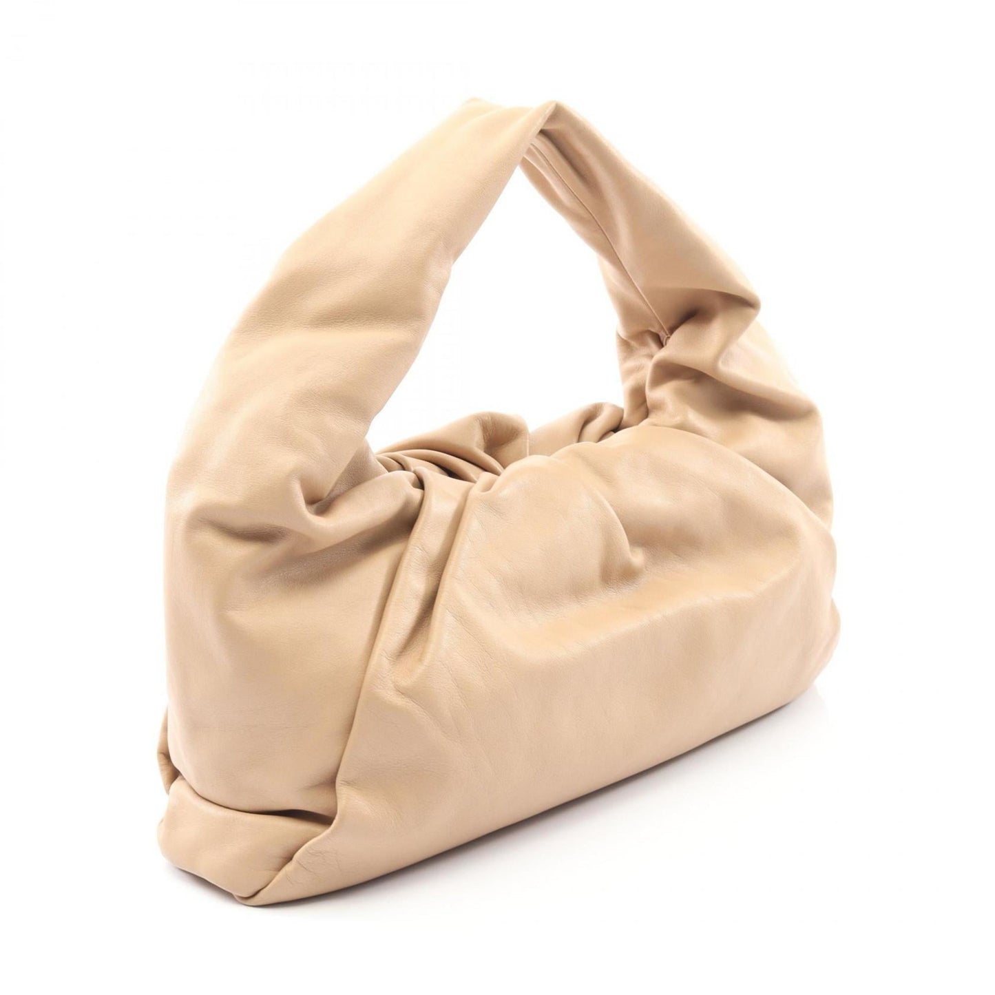 Bottega Veneta The Shoulder Pouch Handbag, Leather, Women's, Beige