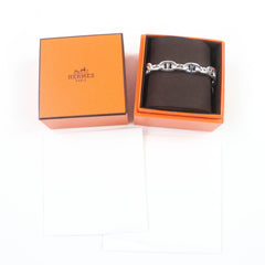 HERMES 2024 Chaine d'Ancre MM AG925 13-link bangle bracelet in silver, with box and case, weighs 49.8g, for women — Like New