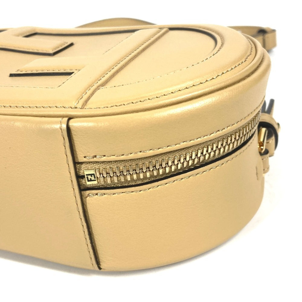 FENDI 8BS058 Pochette Camera Case Small Orlock MINI CAMERA CASE Bag Handbag Shoulder Leather Women's Beige — New - Store Return