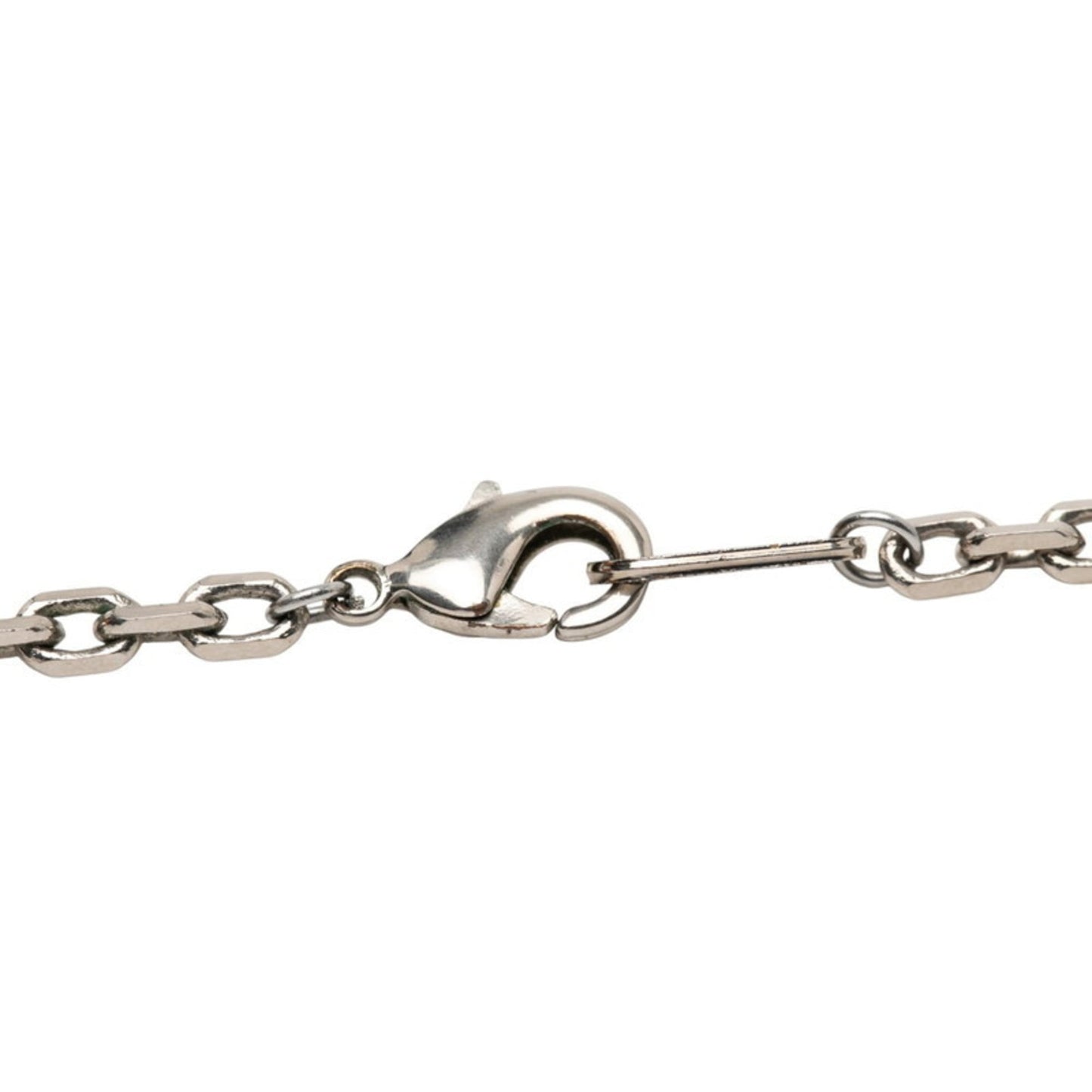 Louis Vuitton Pendant LV Colors Chain Long Necklace M00526 Silver Yellow White Metal Women's LOUIS VUITTON