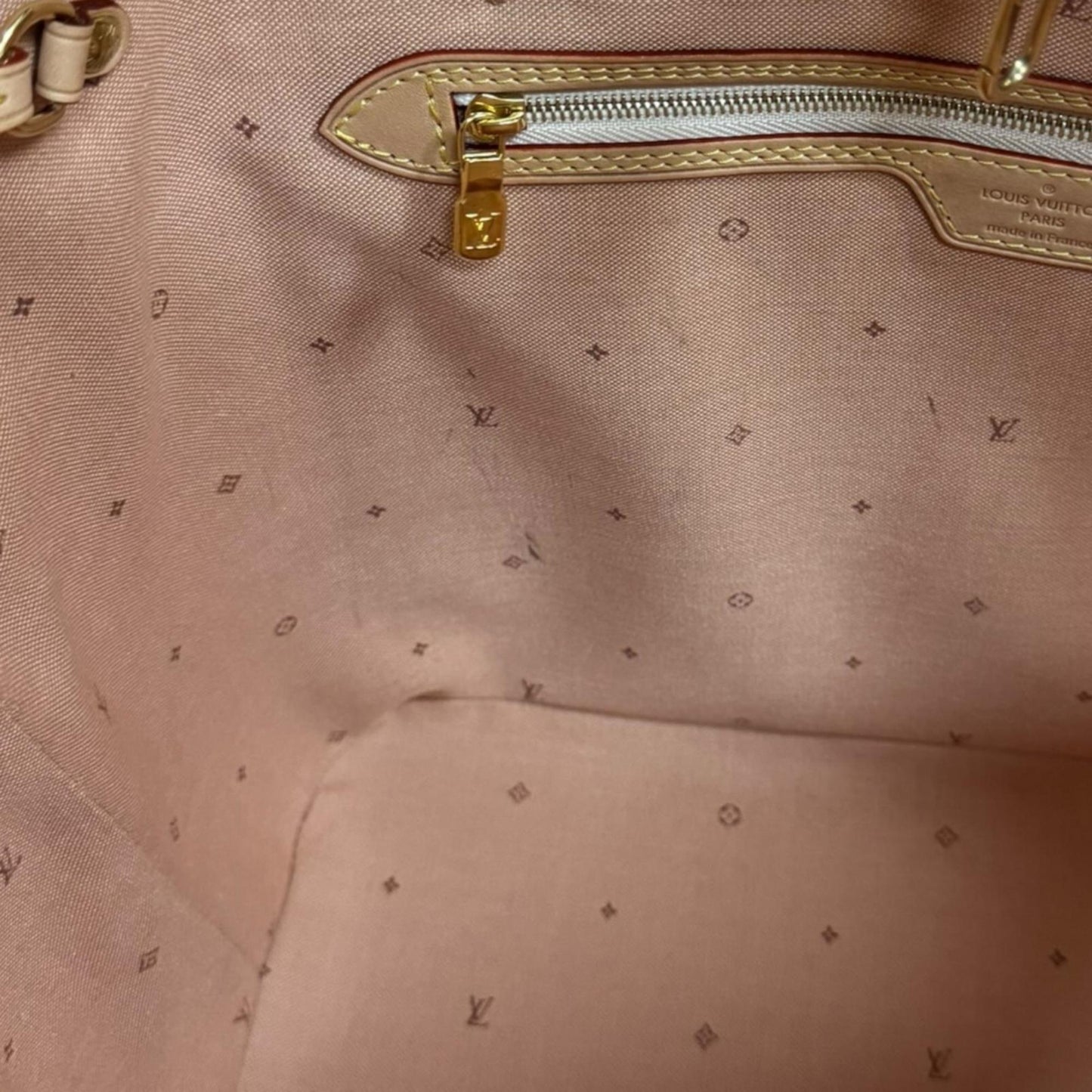 Pre-owned Louis Vuitton Neverfull MM Monogram Fall for You Tote Bag, PVCM20921, Beige, Women's