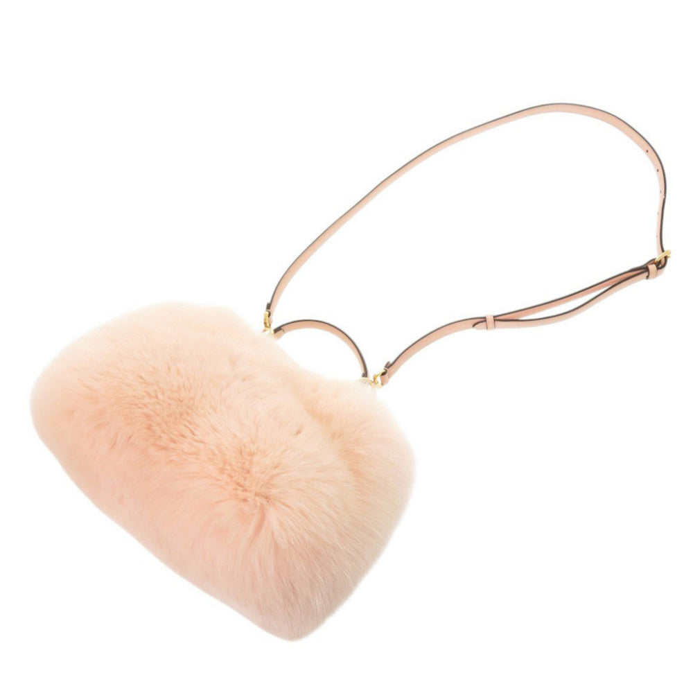 Fendi Peekaboo Mini 8BN244 Fox Fur Leather Pink 2-Way Handbag Shoulder Bag 1088FENDI — Like New