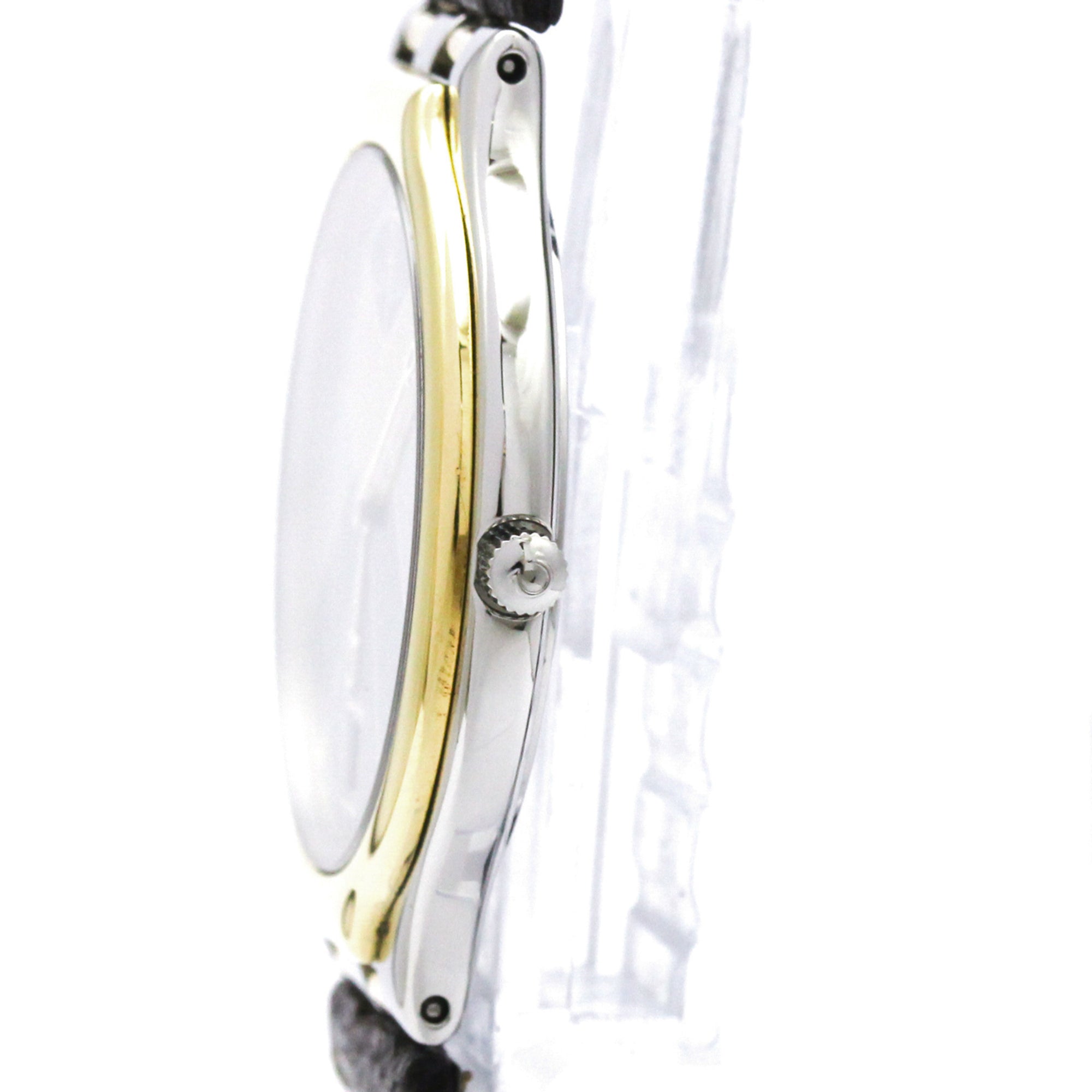 OMEGA De Ville Symbol K18 Gold Steel Quartz Mens Watch 196.0316 Polished — Very Good