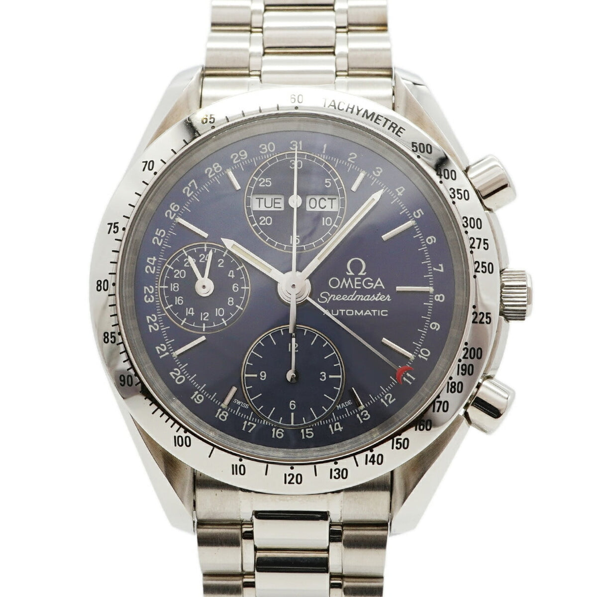 Omega Speedmaster Triple Calendar 3521.80 Blue Dial Men's Watch — Very Good