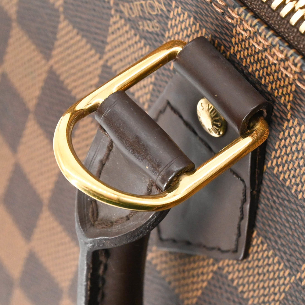 LOUIS VUITTON Alma Damier Ebene Handbag, Brown, N51131 — New - Store Return