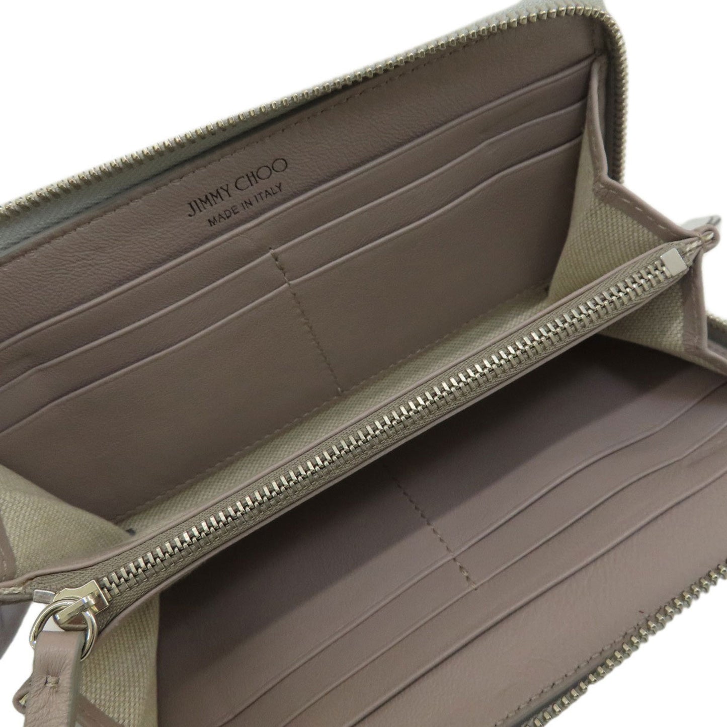 Jimmy Choo Long Wallet Leather Women's