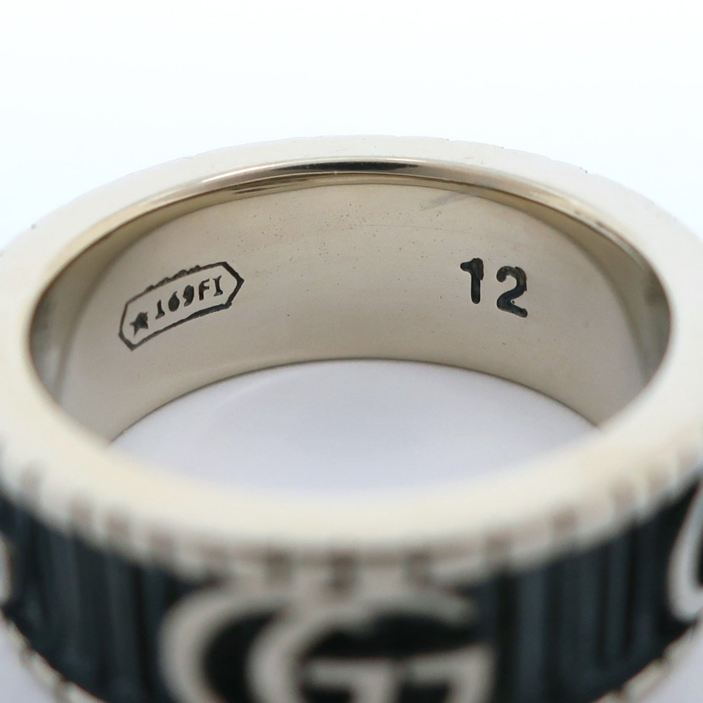 Gucci Double G Ring, Size 11.5, Sterling Silver, Approx. 6.2g, Women's