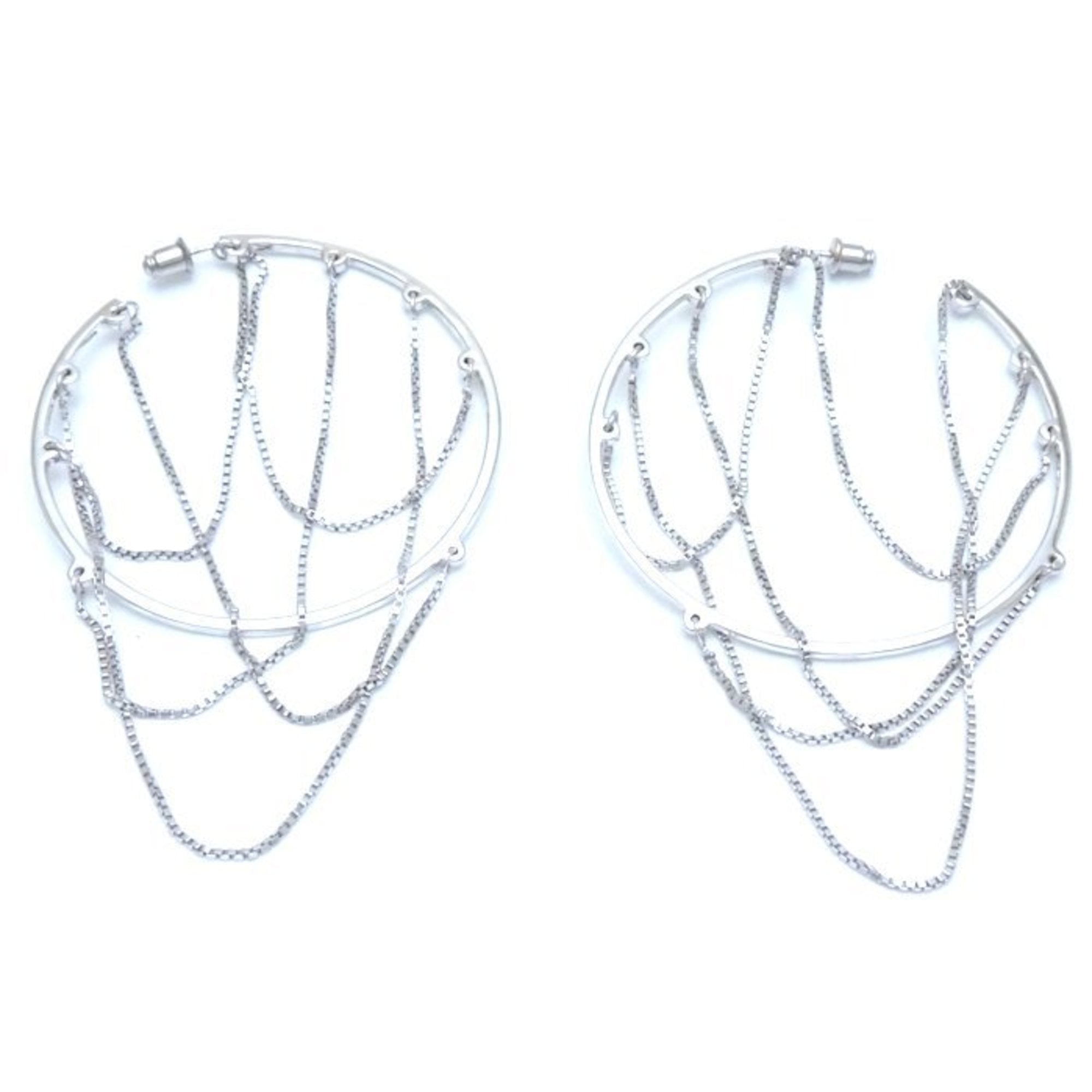 Christian Dior hoop chain earrings in 925 silver (292968)