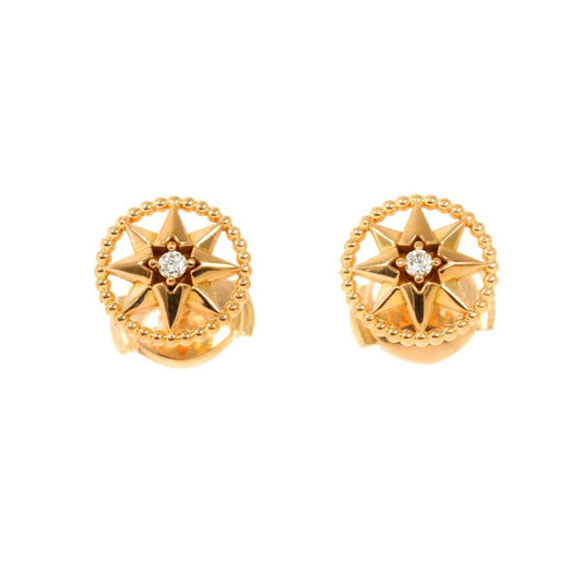 Christian Dior Dior Rose des Vents Diamond Earrings in 18K PG Pink Gold (750)
