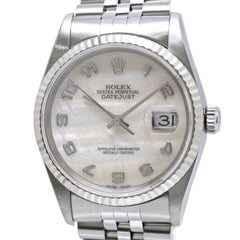 ROLEX Datejust Shell Arabic 16234NA Men's Watch SSx18KWG 40457 — Good