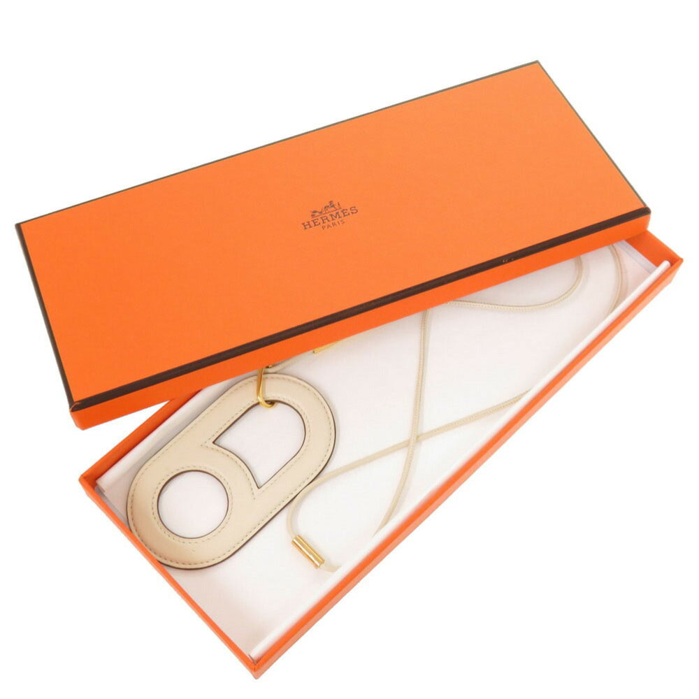 Hermes Variation Vaux Swift Nata Y Stamp Necklace 1834 HERMES — Like New