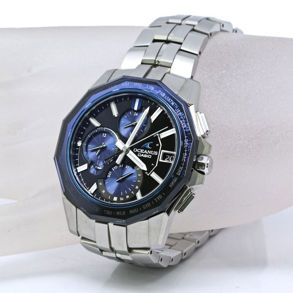 CASIO Oceanus Manta Date OCW-S6000-1AJF Men's Titanium Watch 40484 — Very Good