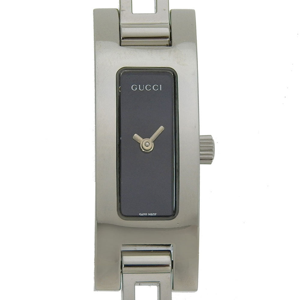 Gucci GUCCI Watch 3900L Stainless Steel Quartz Analog Display Black Dial Women's — Very Good