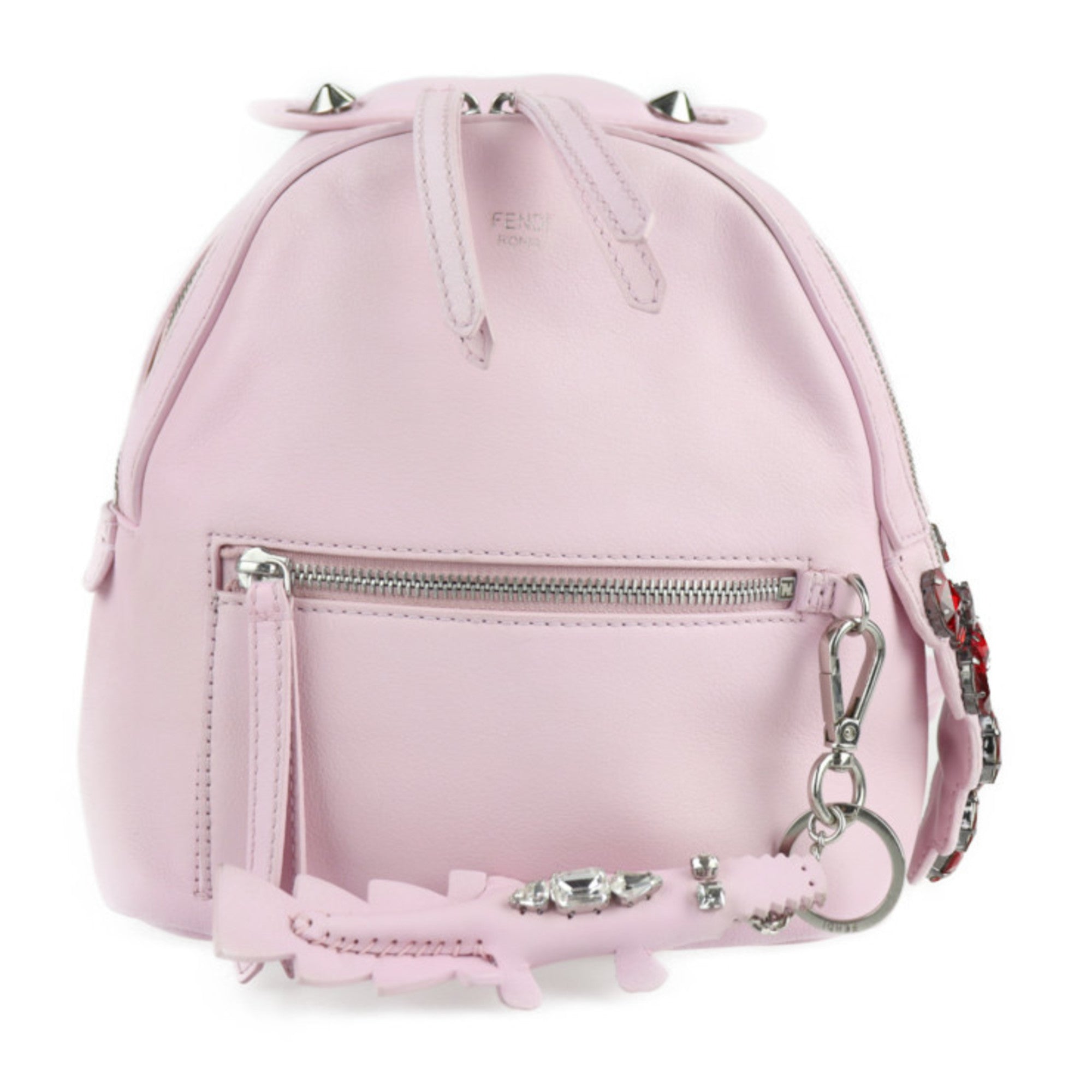 Fendi By the way Backpack 8BZ036  Crystal Pink with animal charm