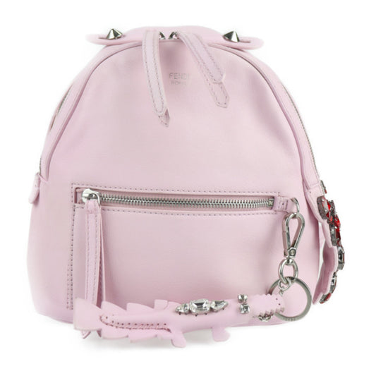 Fendi By the way Backpack 8BZ036  Crystal Pink with animal charm