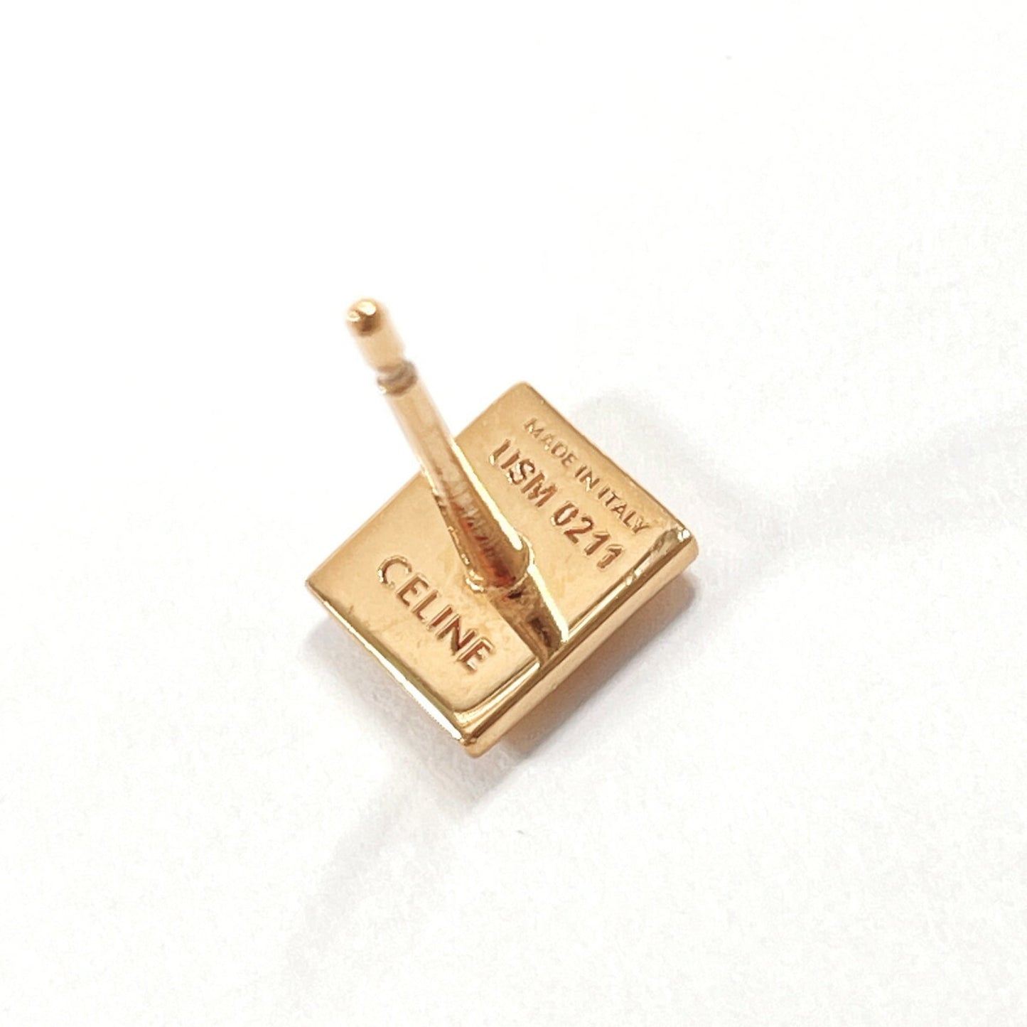 CELINE Anchor Motif Earrings, Metal, Gold, Women's, N5038322