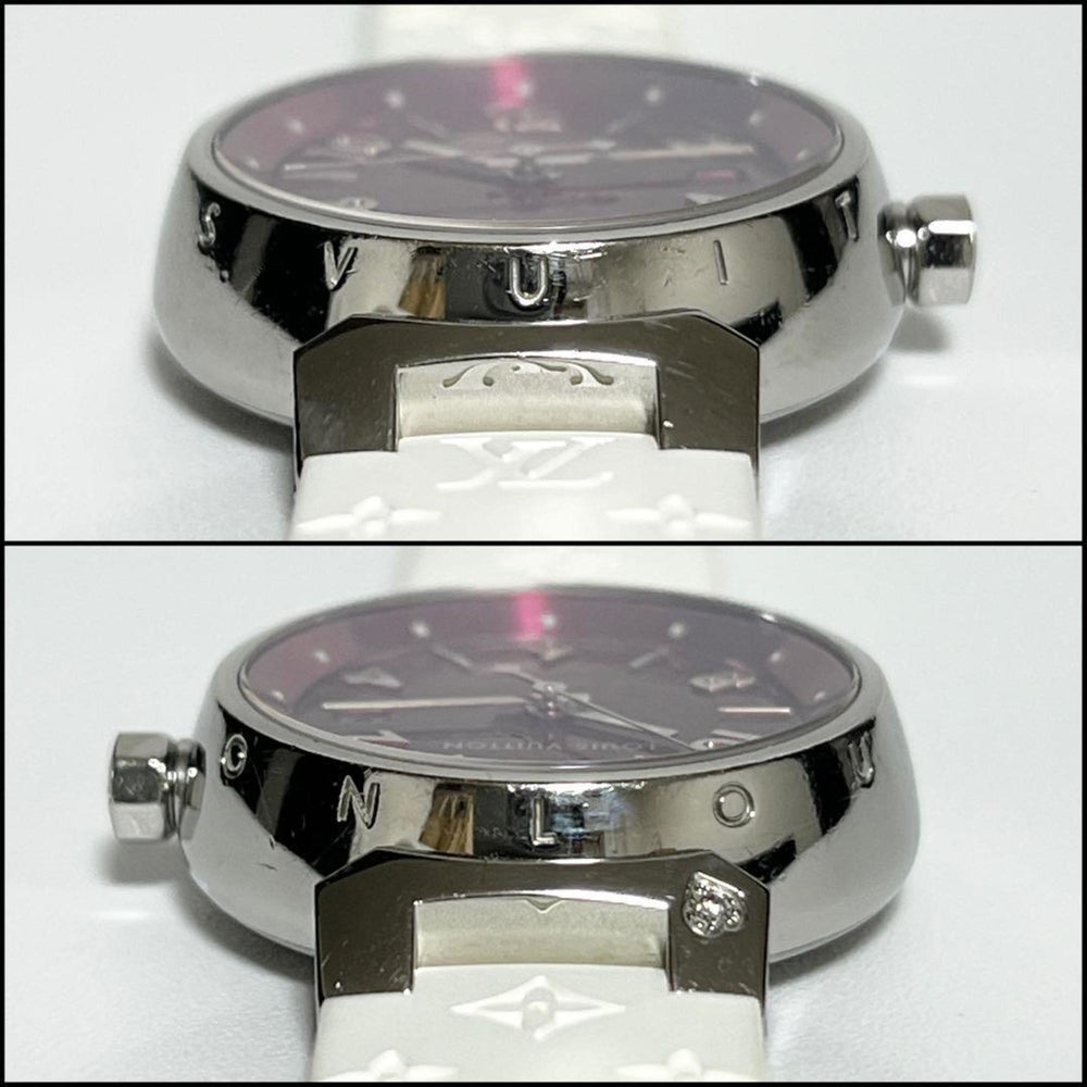 Louis Vuitton LOUIS VUITTON Ladies Watch Tambour Monogram Q121W — Very Good