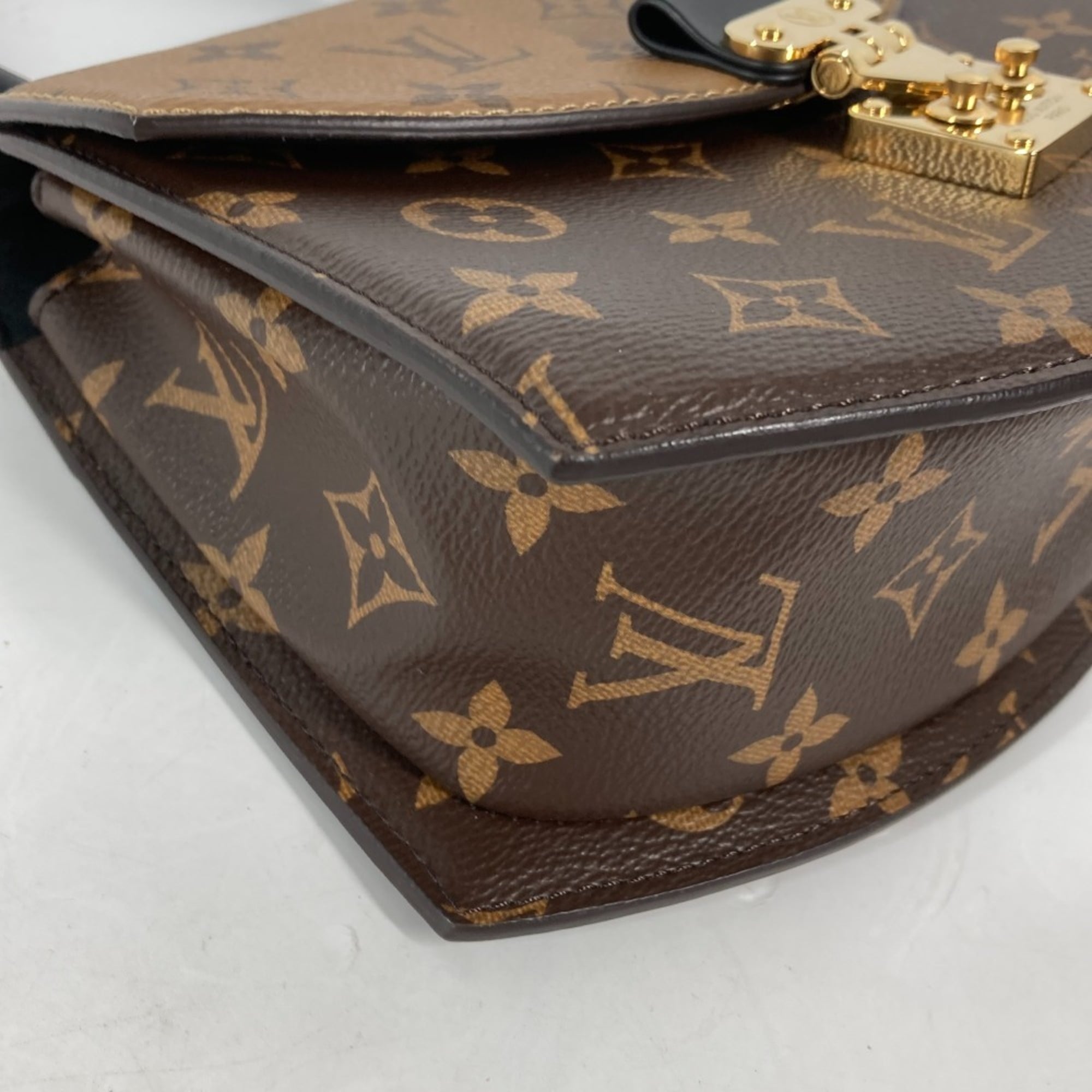 LOUIS VUITTON M46548 Monogram Reverse Tilsitt 2-Way Bag, Shoulder Bag/Handbag, Canvas/Monogram Canvas, Women's, Brown, Like New — Like New