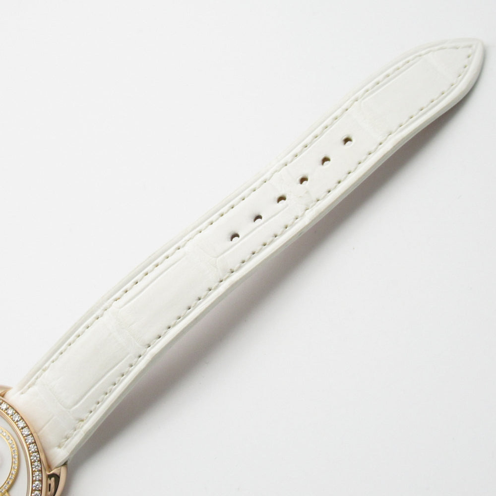 Hermes Arceau Grande Turarara Bride et Maure Watch, 18K Pink Gold (PG), Diamond, Leather Strap, Women's, White (AR12.671) — Very Good