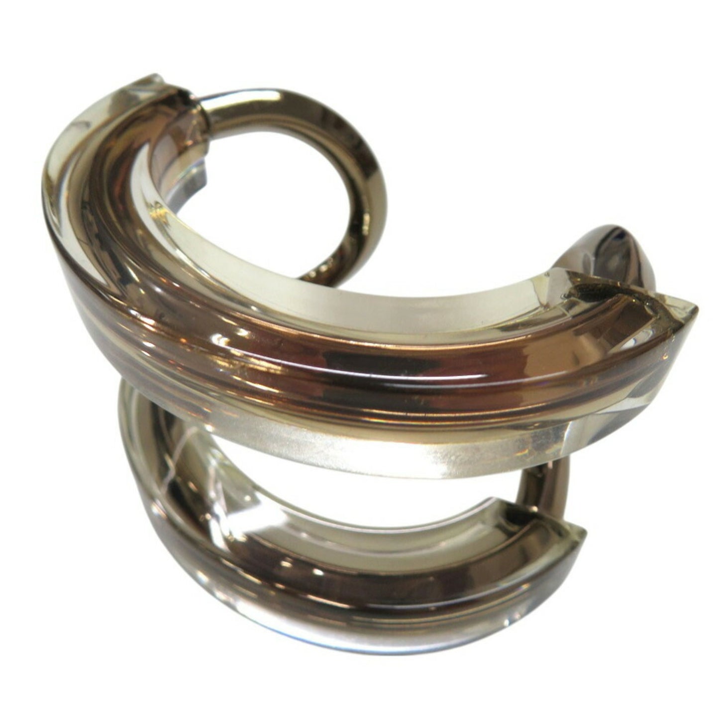 Gucci Clear Bangle Plastic Champagne Gold 0191GUCCI