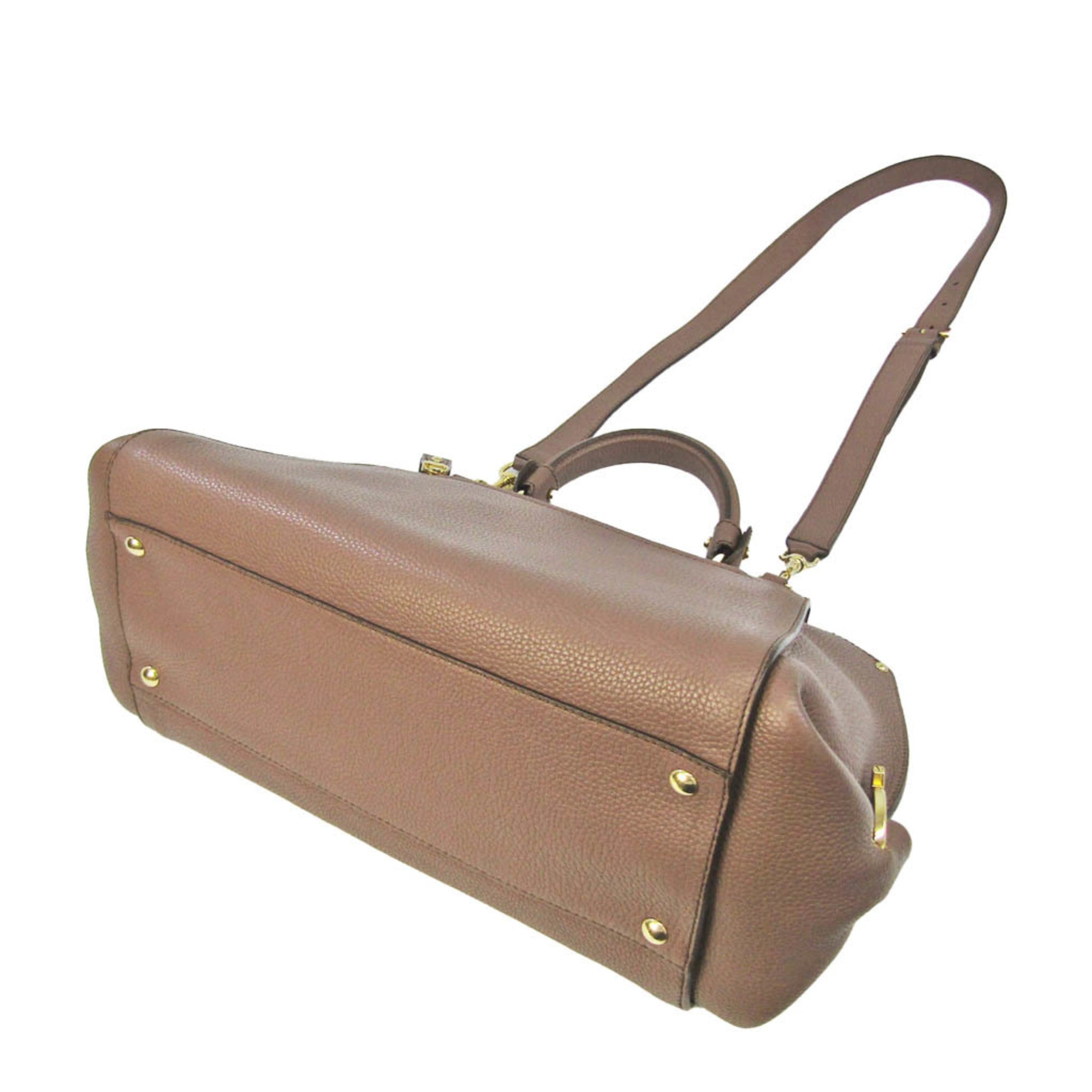 Salvatore Ferragamo Sophia DH-21 F606 Women's Leather Handbag,Shoulder Bag Cocoa