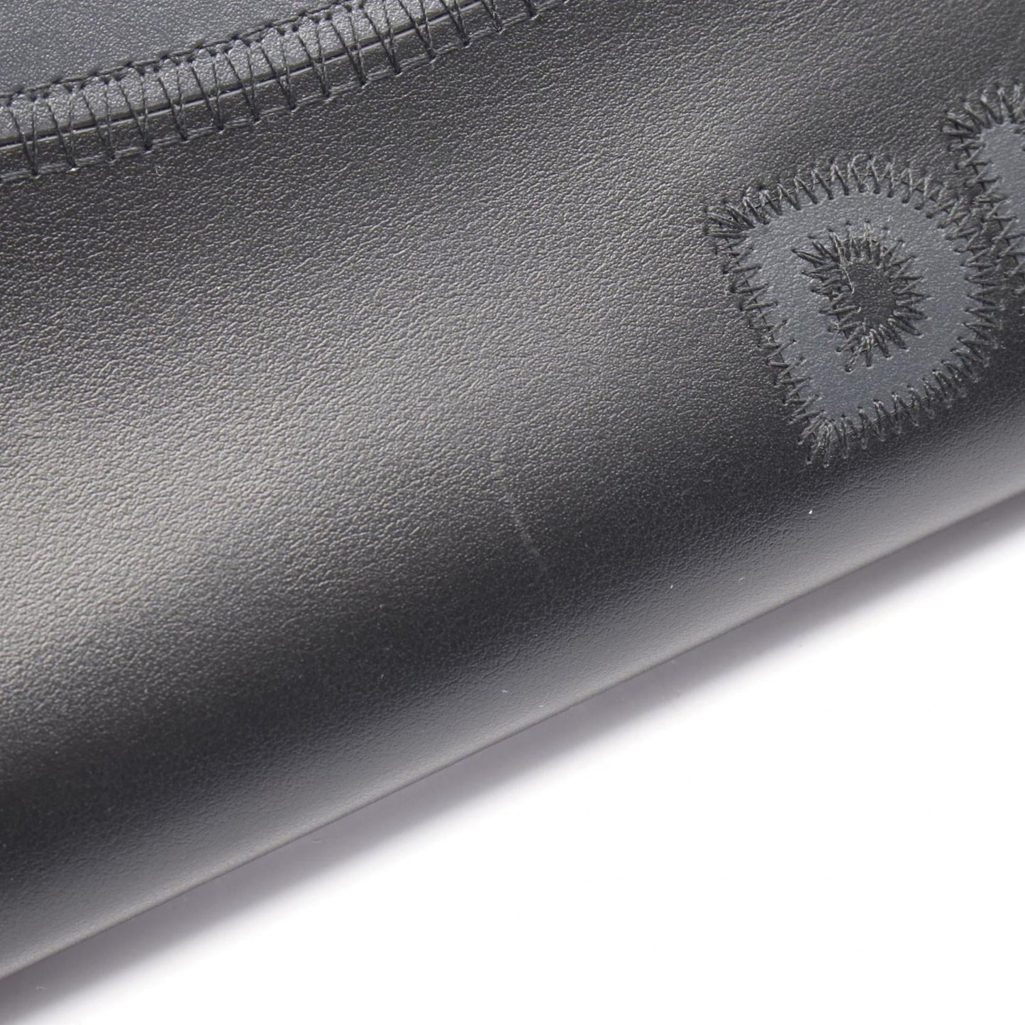 Christian Dior Dior logo round long wallet, leather, men's, black and gray