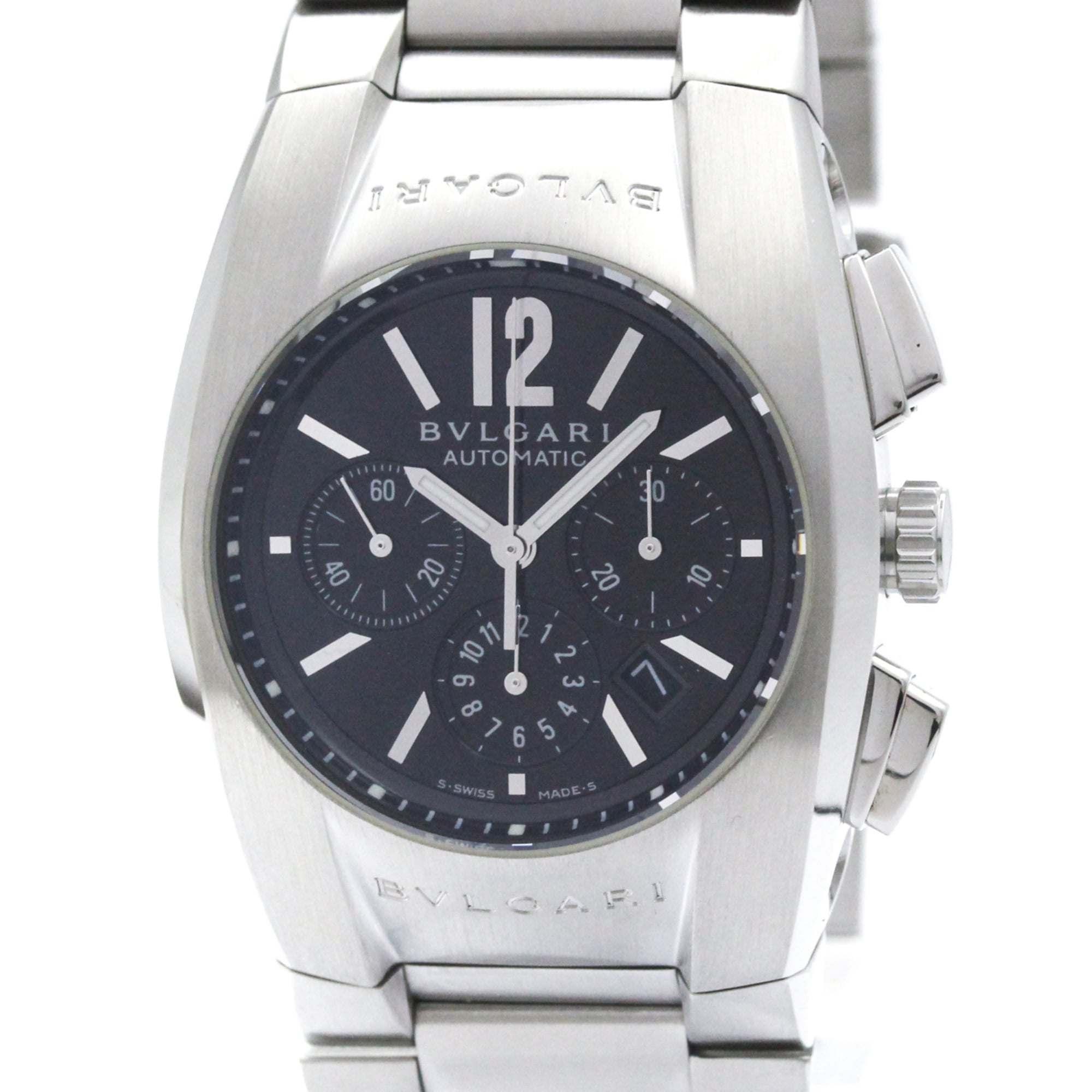 BVLGARI Ergon Chronograph Automatic Mens Watch EG35SCH Polished — Very Good
