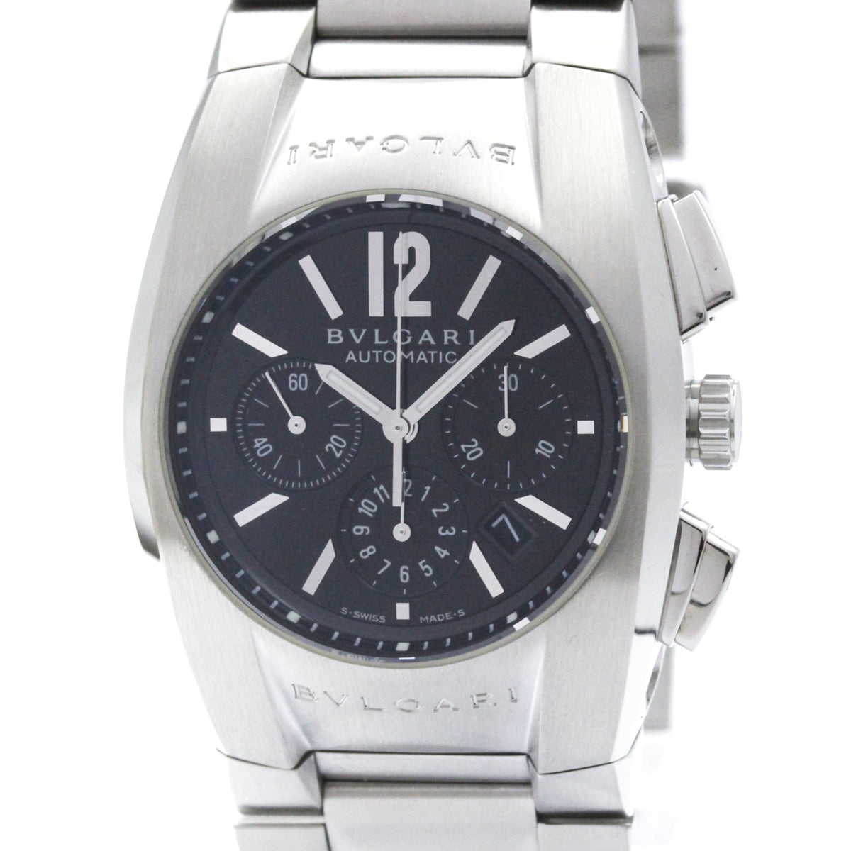 BVLGARI Ergon Chronograph Automatic Mens Watch EG35SCH Polished — Very Good