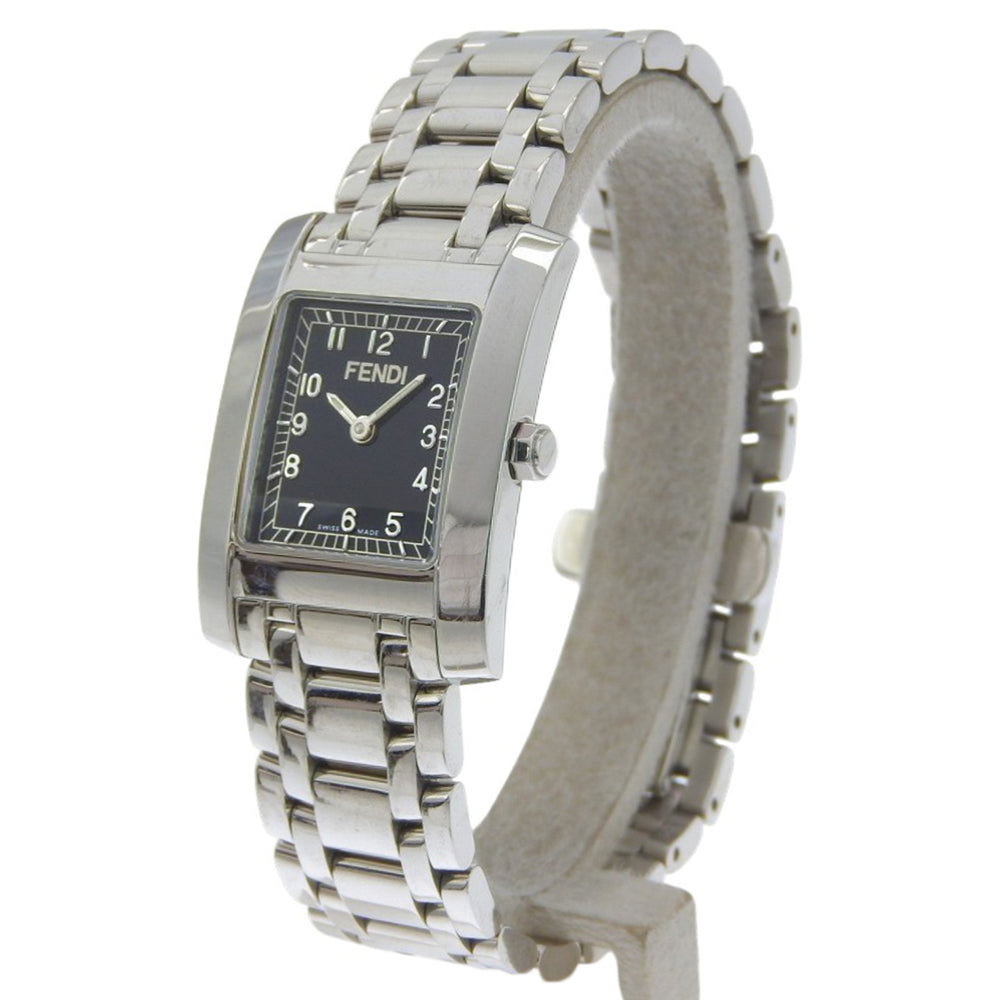 Fendi Olologi 7000L Stainless Steel Quartz Analog Watch with Black Dial - Women's — Good