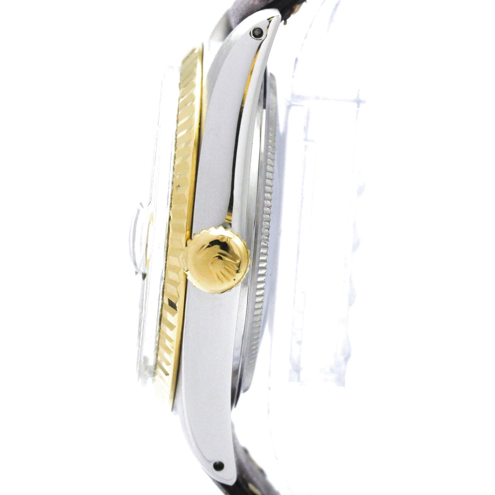 ROLEX Datejust 16013 18K Gold Steel Automatic Mens  Watch Polished — Very Good