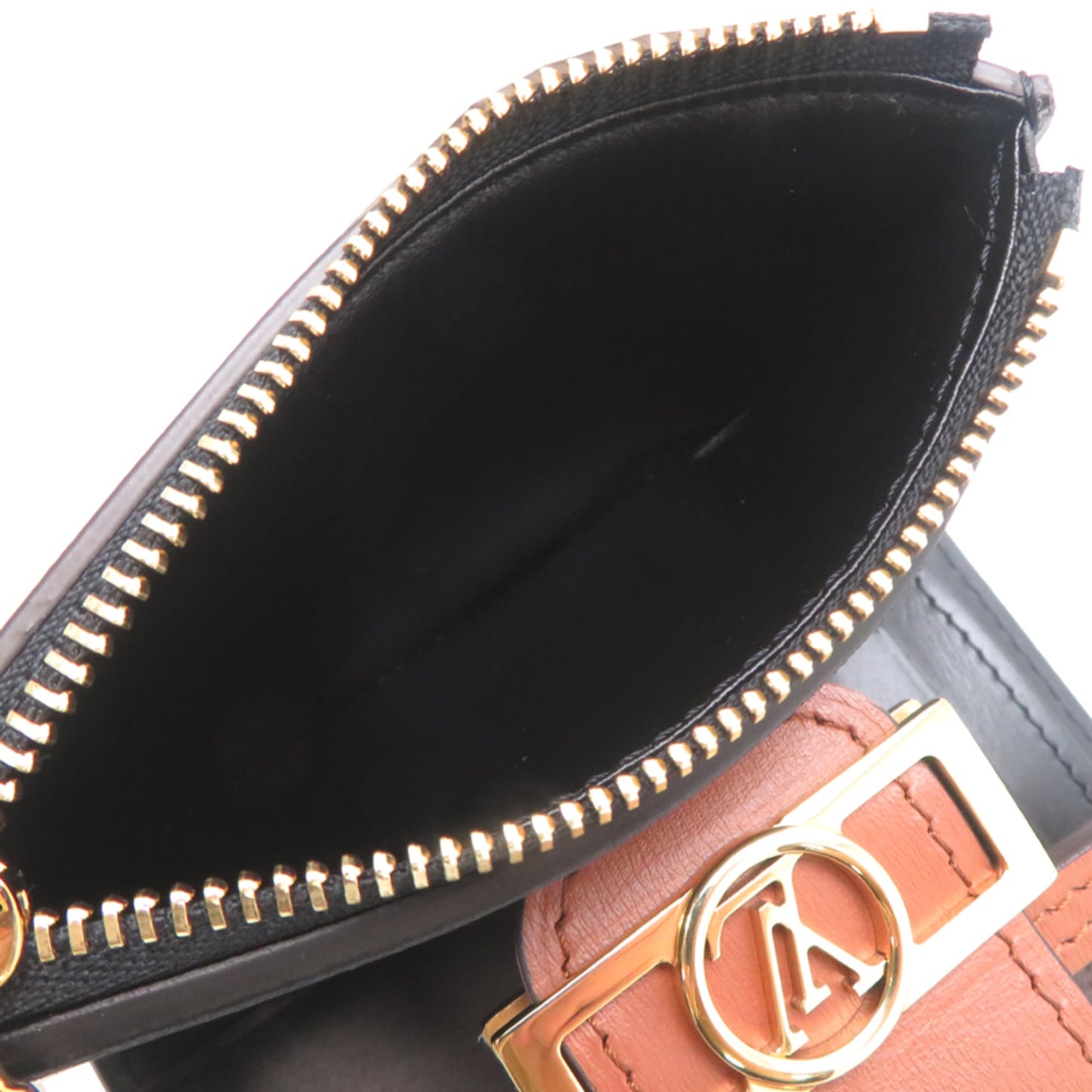 Louis Vuitton Portefeuille Dauphine Compact Women's Tri-fold Wallet M68725 Monogram Reverse Brown