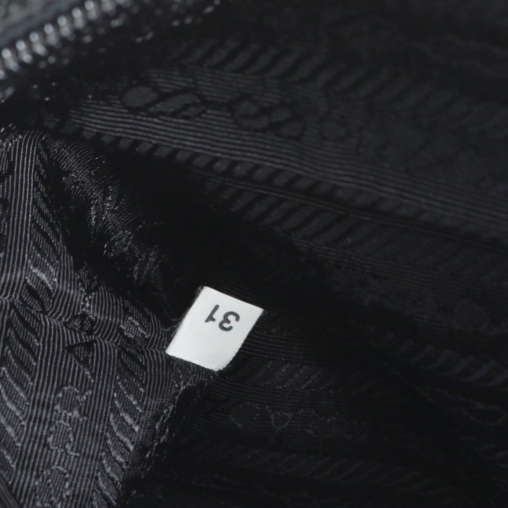 Prada Tessuto Nylon Triangle Logo Shoulder Bag Messenger Black Men's