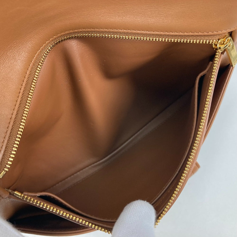 CHRISTIAN DIOR M8641UBBU Clutch Bag CD 3WAY ChainShoulder Bag Hand Bag Brown — Like New