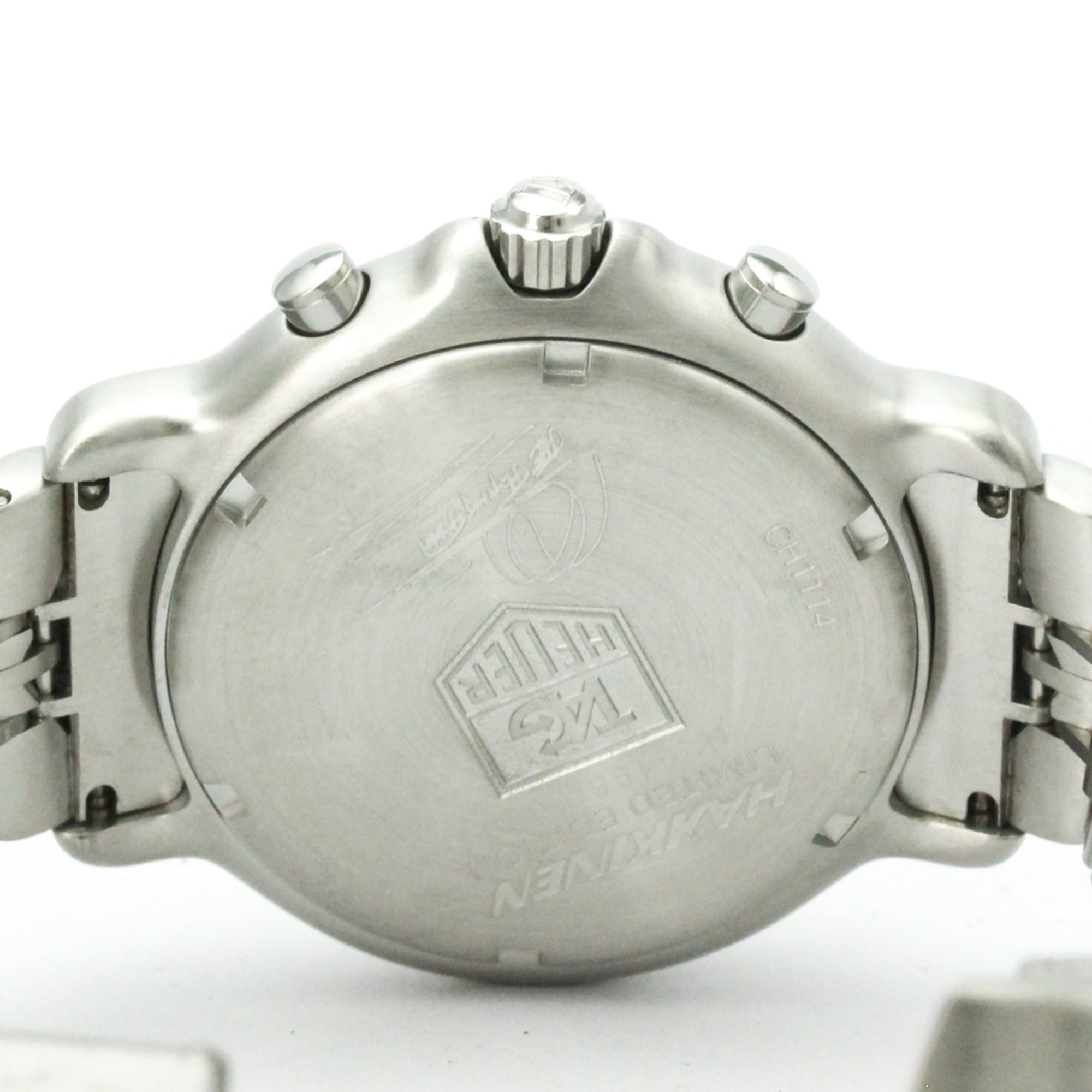 TAG HEUER 6000 Chronograph Mika Hakkinen Limited Watch CH1114 Polished — Very Good