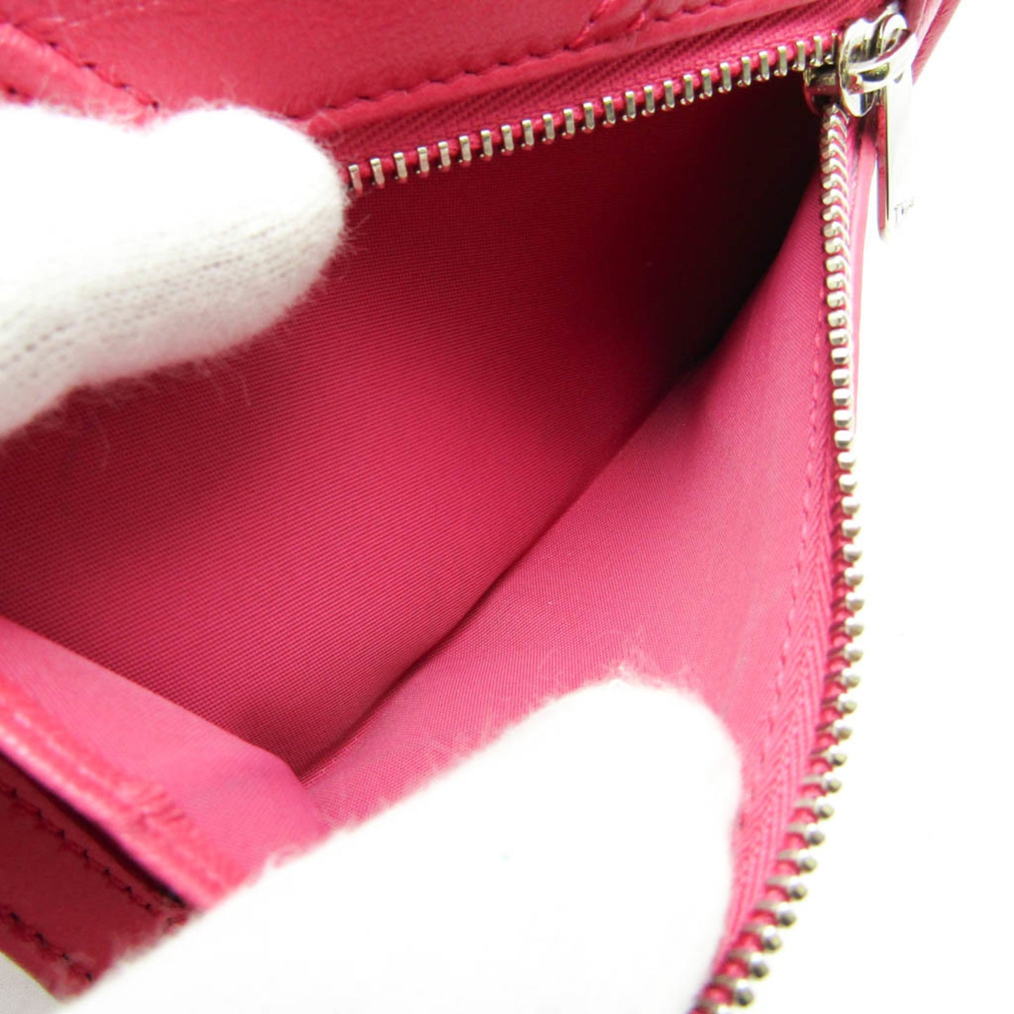 Christian Dior DIORAMA S0617PNAG Women's Leather Wallet (tri-fold) Pink