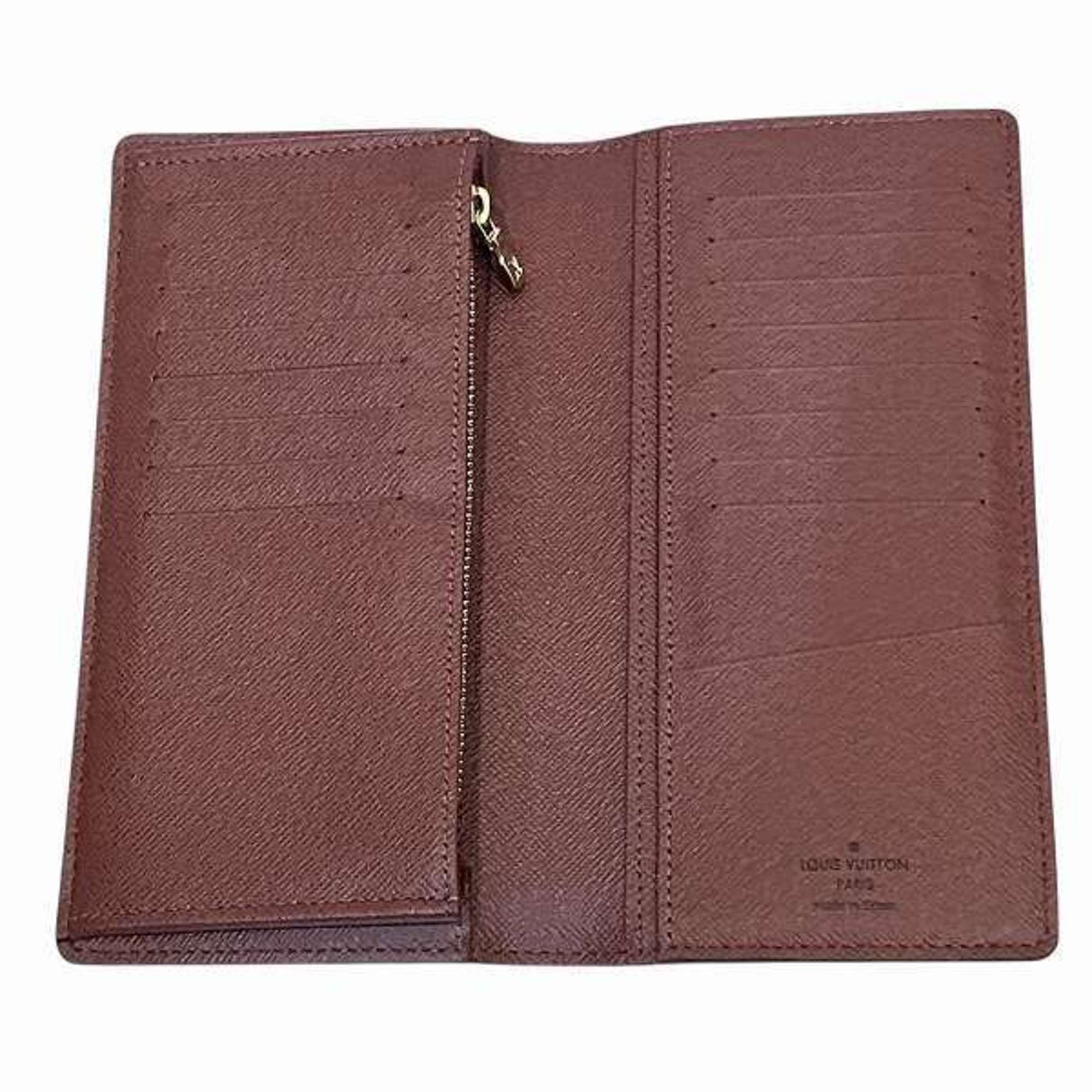 Louis Vuitton Monogram Portefeuille Brazza M66540 Long Wallet for Men and Women
