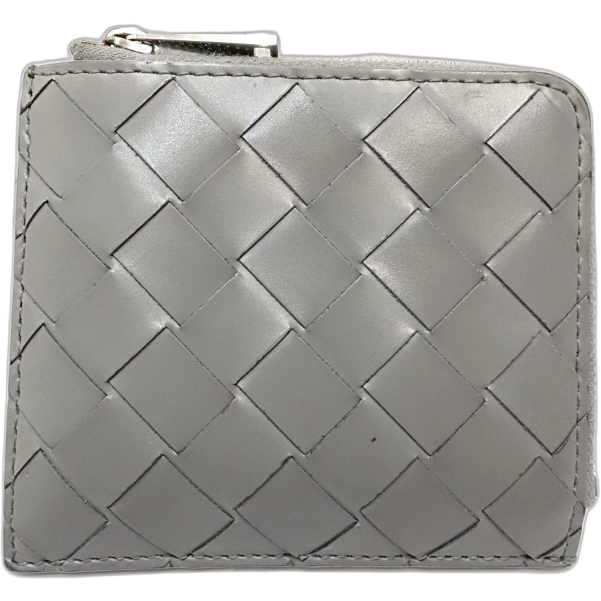 BOTTEGA VENETA Wallet/Coin Case 593216 Stamp Square Zip Around Wallet Intrecciato Women's 181911