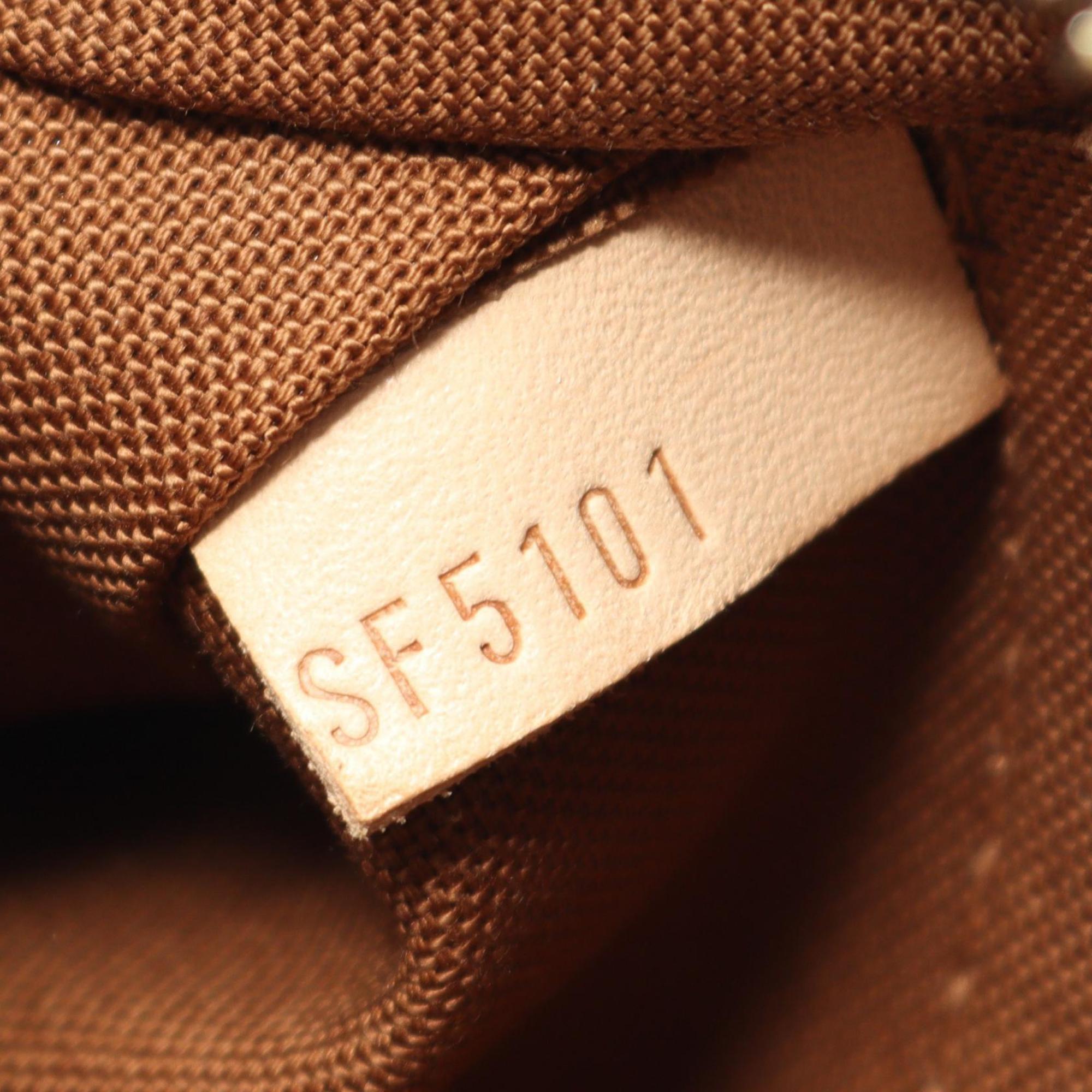 Louis Vuitton Odeon MM Shoulder Bag/Handbag in Coated Canvas and Leather with Monogram Design, Brown, M56389