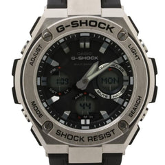 CASIO G-SHOCK G-STEEL GST-W100 Series GST-W110-1AJF Black Resin/Stainless Steel Men's Watch — Good