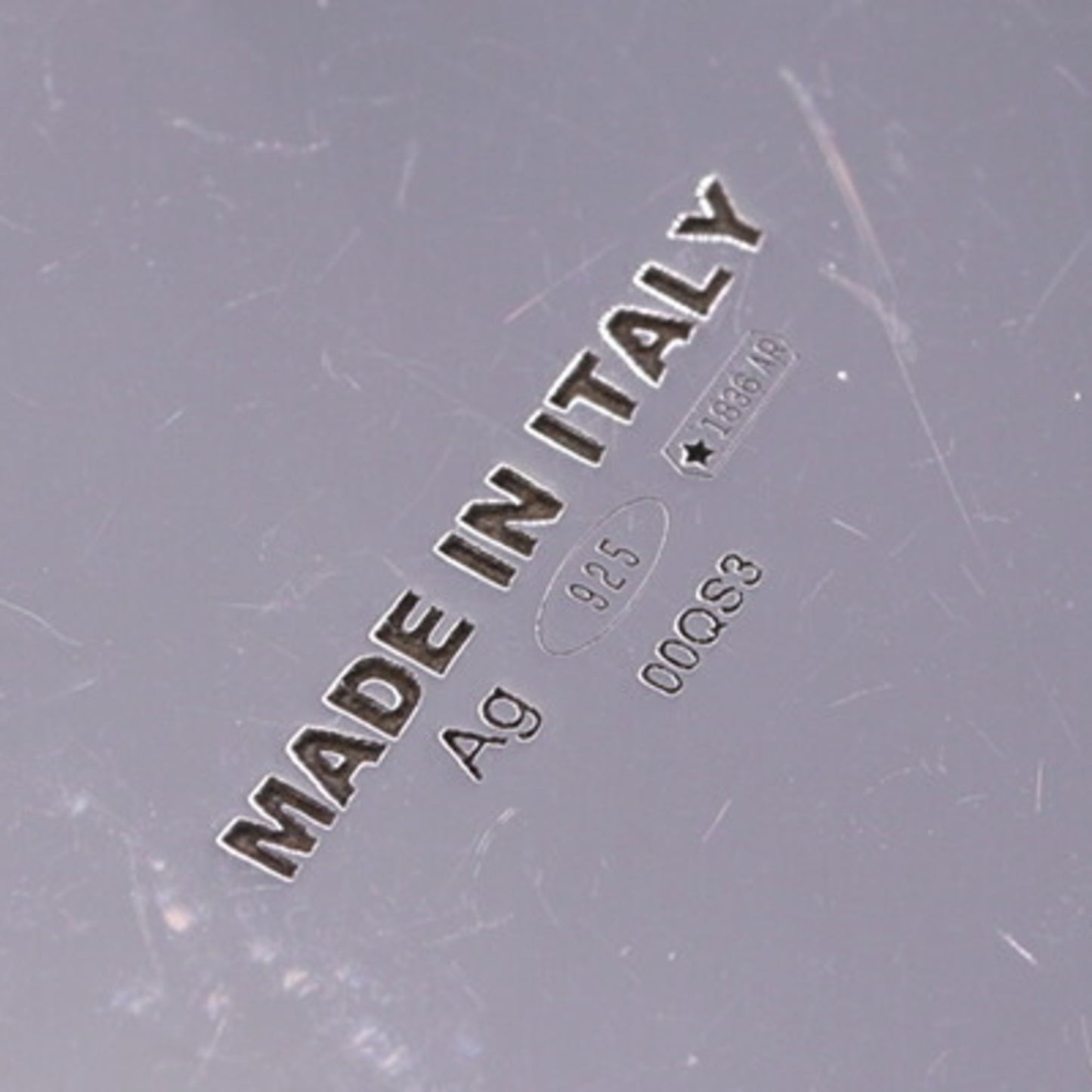 Prada Single Earring Crystal Jewel Right SV Sterling Silver 925 Triangle Women's PRADA