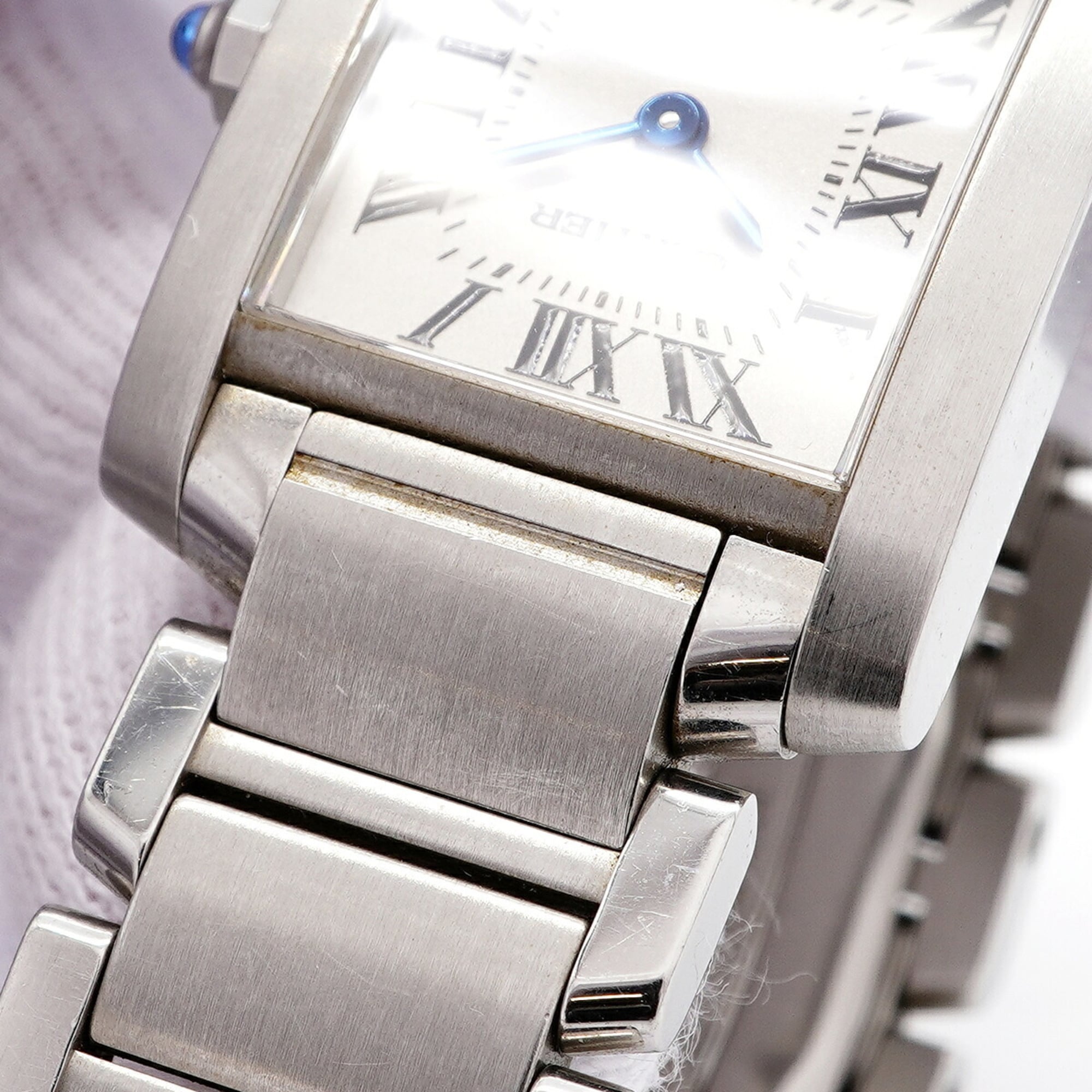 Cartier Tank Française SM W51008Q3 Ivory Dial Women's Watch — Good