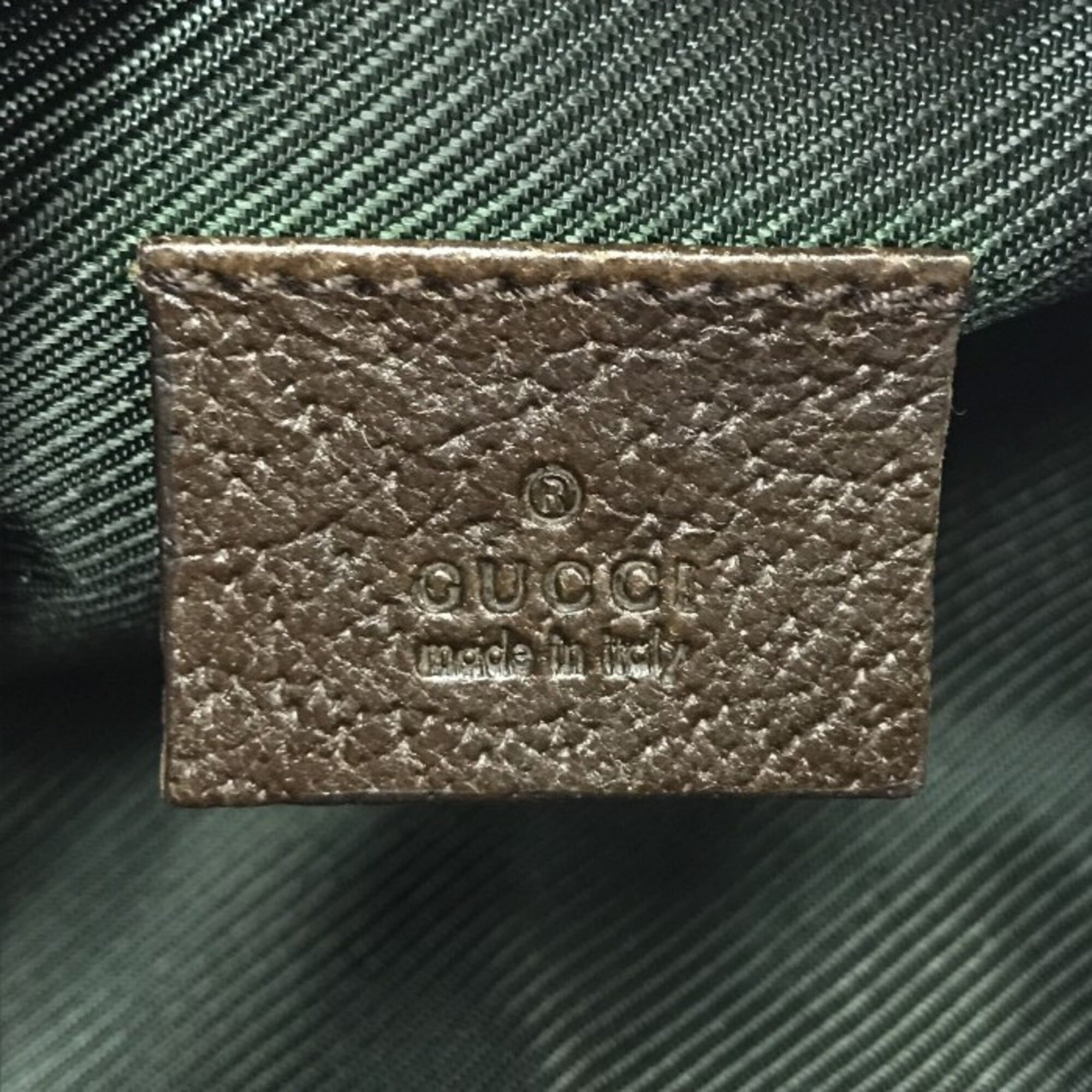 GUCCI GG Canvas Pouch Bag for Women, Brown, 29596 — Like New