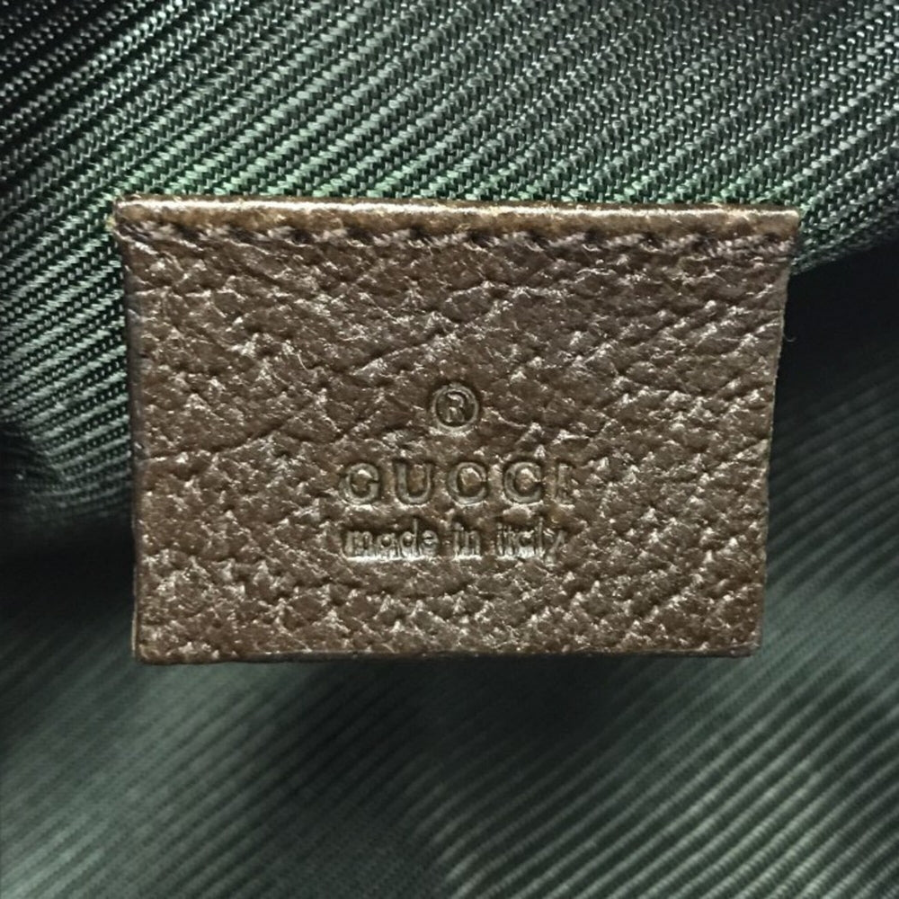 GUCCI GG Canvas Pouch Bag for Women, Brown, 29596 — Like New