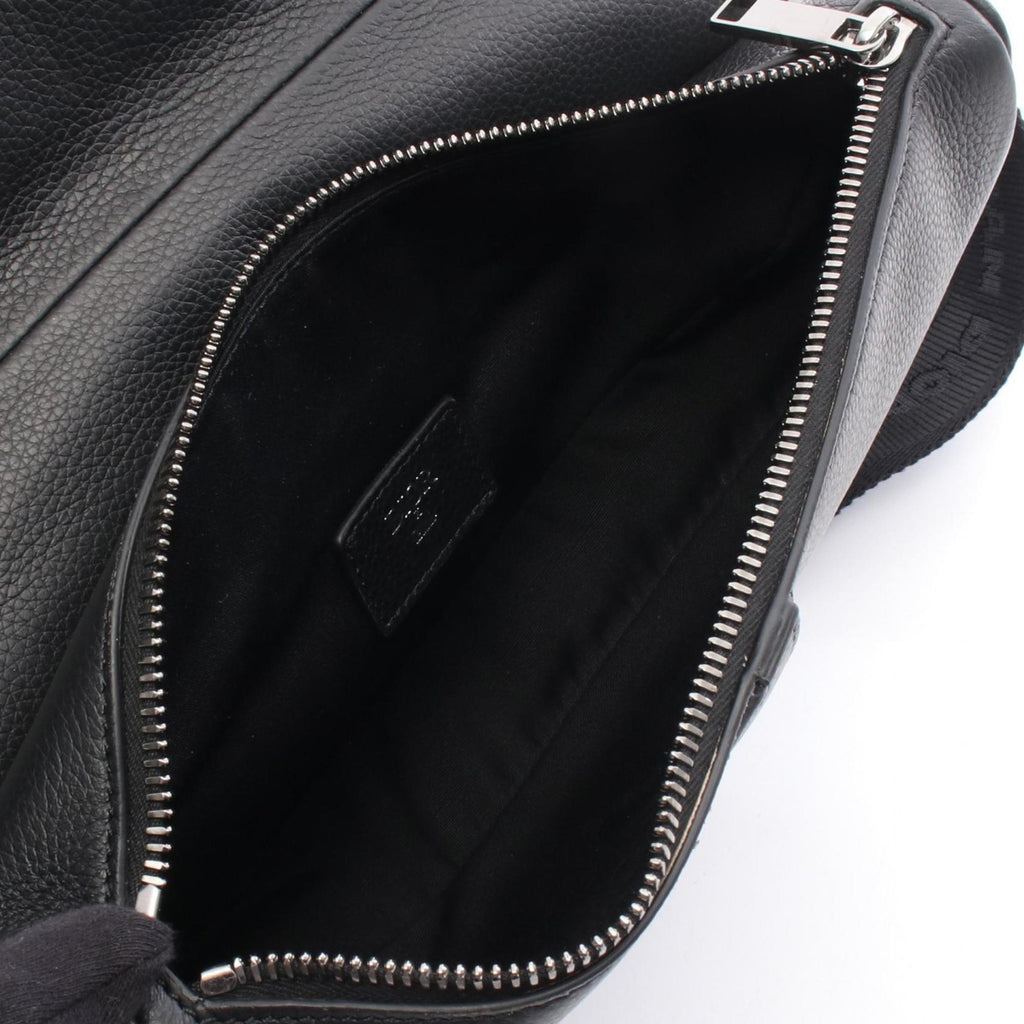 Christian Dior Dior DIOR x ERL SADDLE Saddle Bag, Waist Body Handbag, Leather, Men's, Black