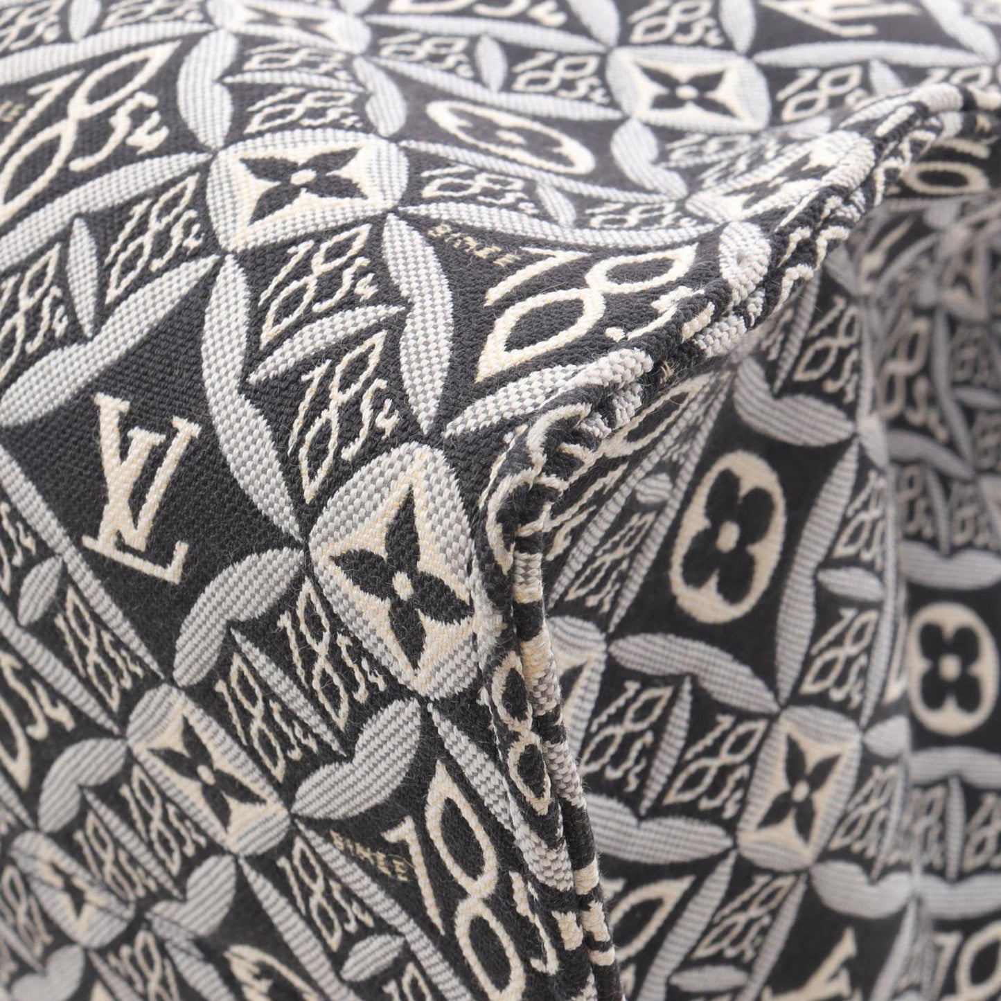 Louis Vuitton On the Go GM Since 1854 Tote Bag, Canvas and Leather with Monogram Jacquard, Women's, Gray Black, M57207