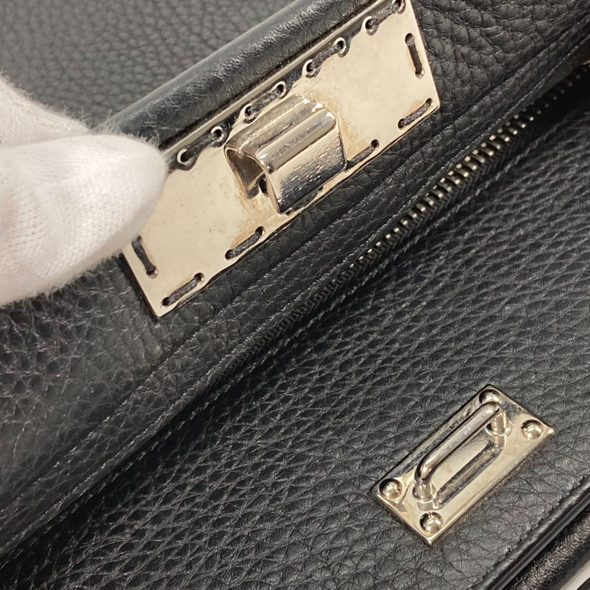 Fendi 7VA406 Shoulder Bag Crossbody bag 2WAY business bag Tote Bag Hand Bag Black — Like New