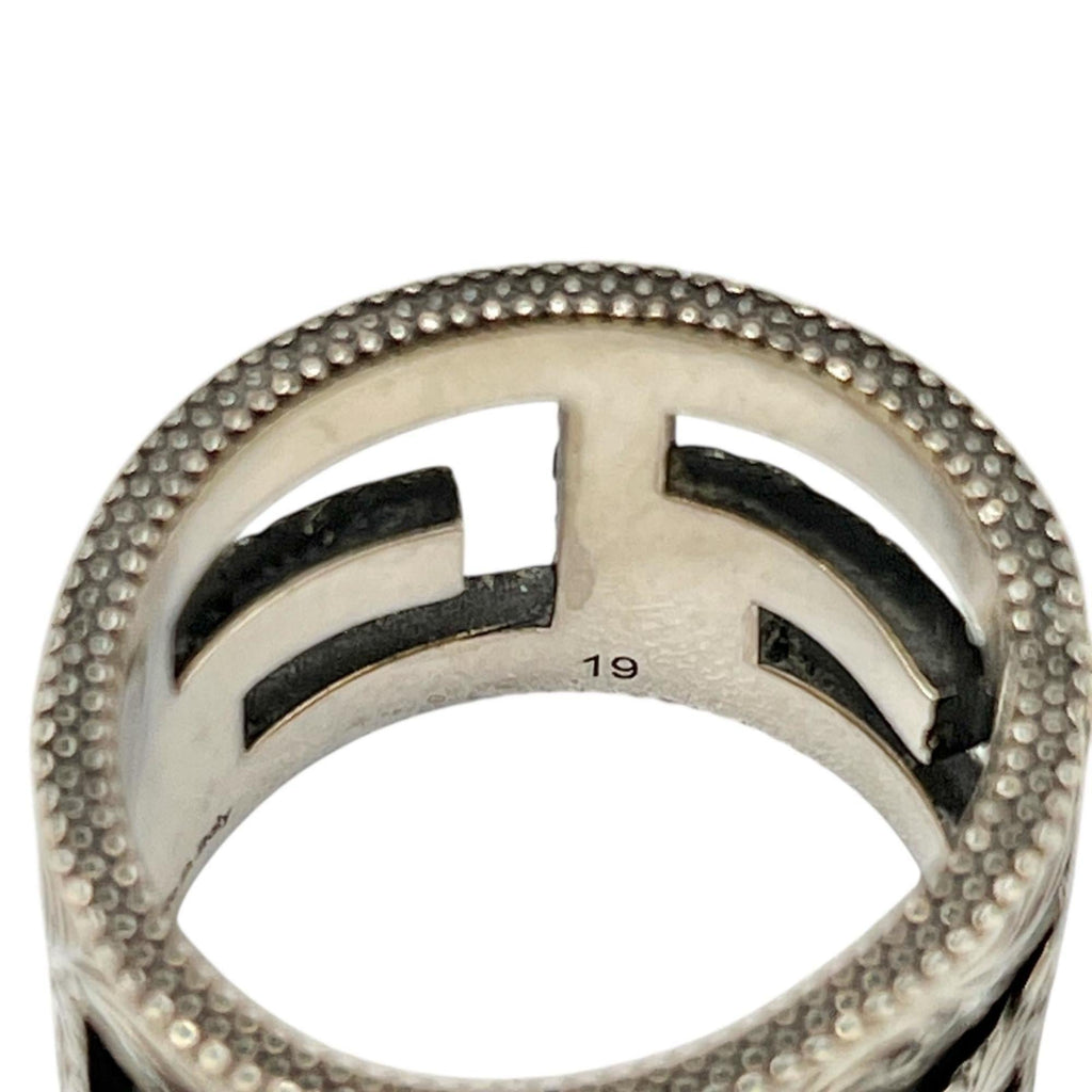 Gucci Square G Arabesque Ring in Sterling Silver for Men
